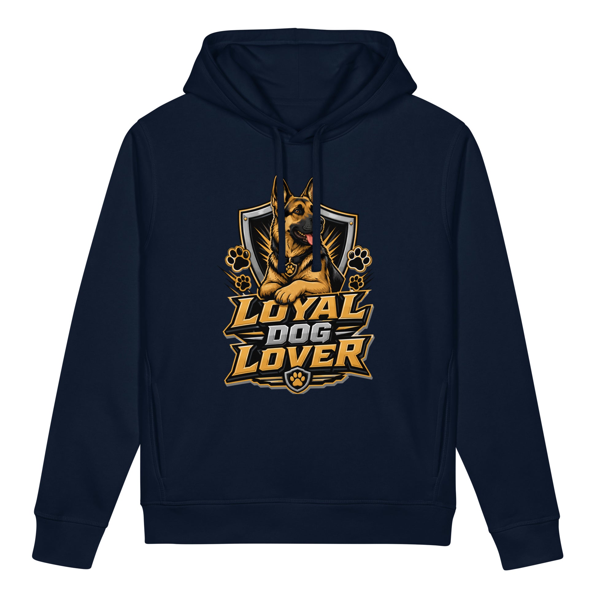 Elite Loyal Dog Lover - Premium Luxury German Shepherd Organic Side Pocket Hoodie by printfluence.net