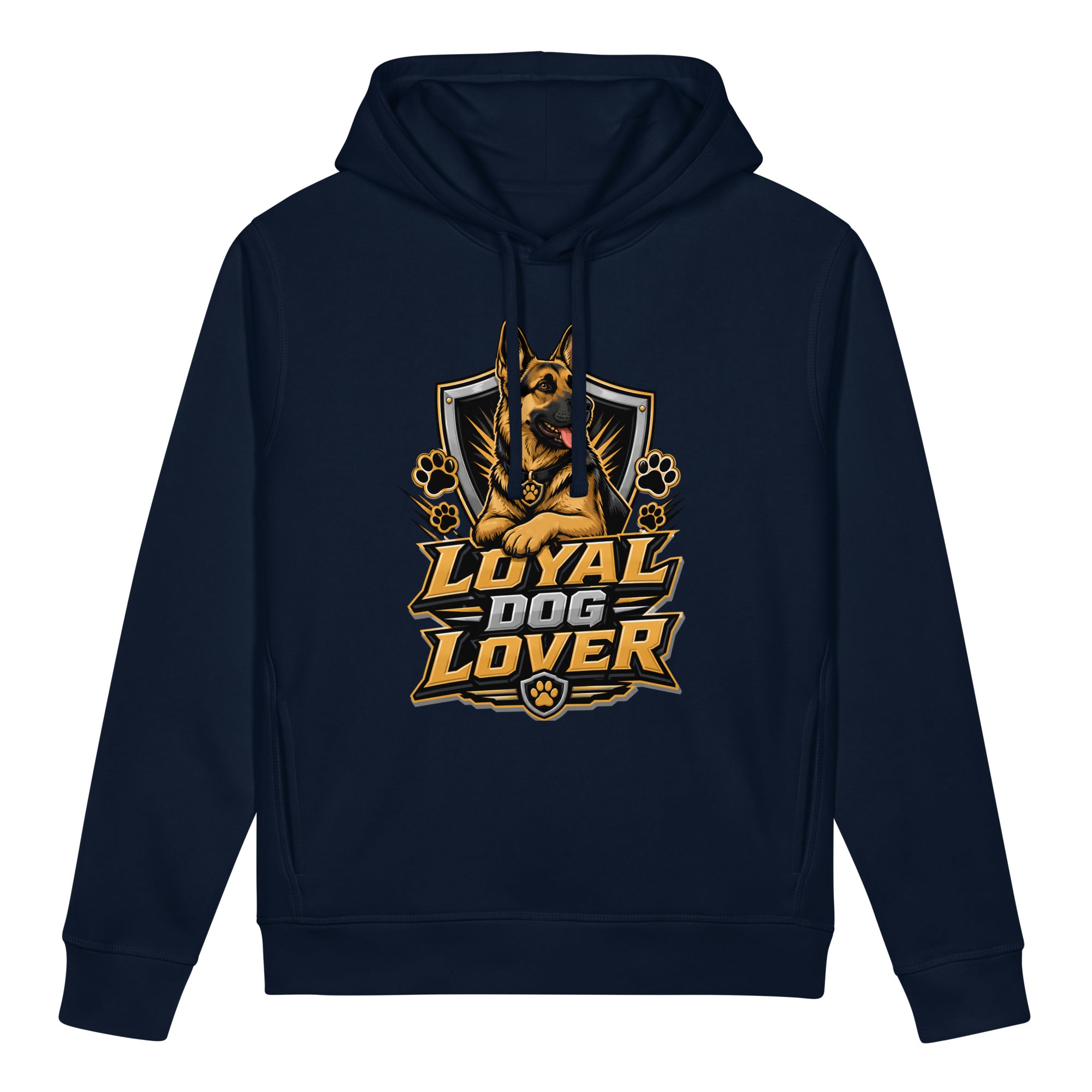 Elite Loyal Dog Lover - Premium Luxury German Shepherd Organic Side Pocket Hoodie by printfluence.net