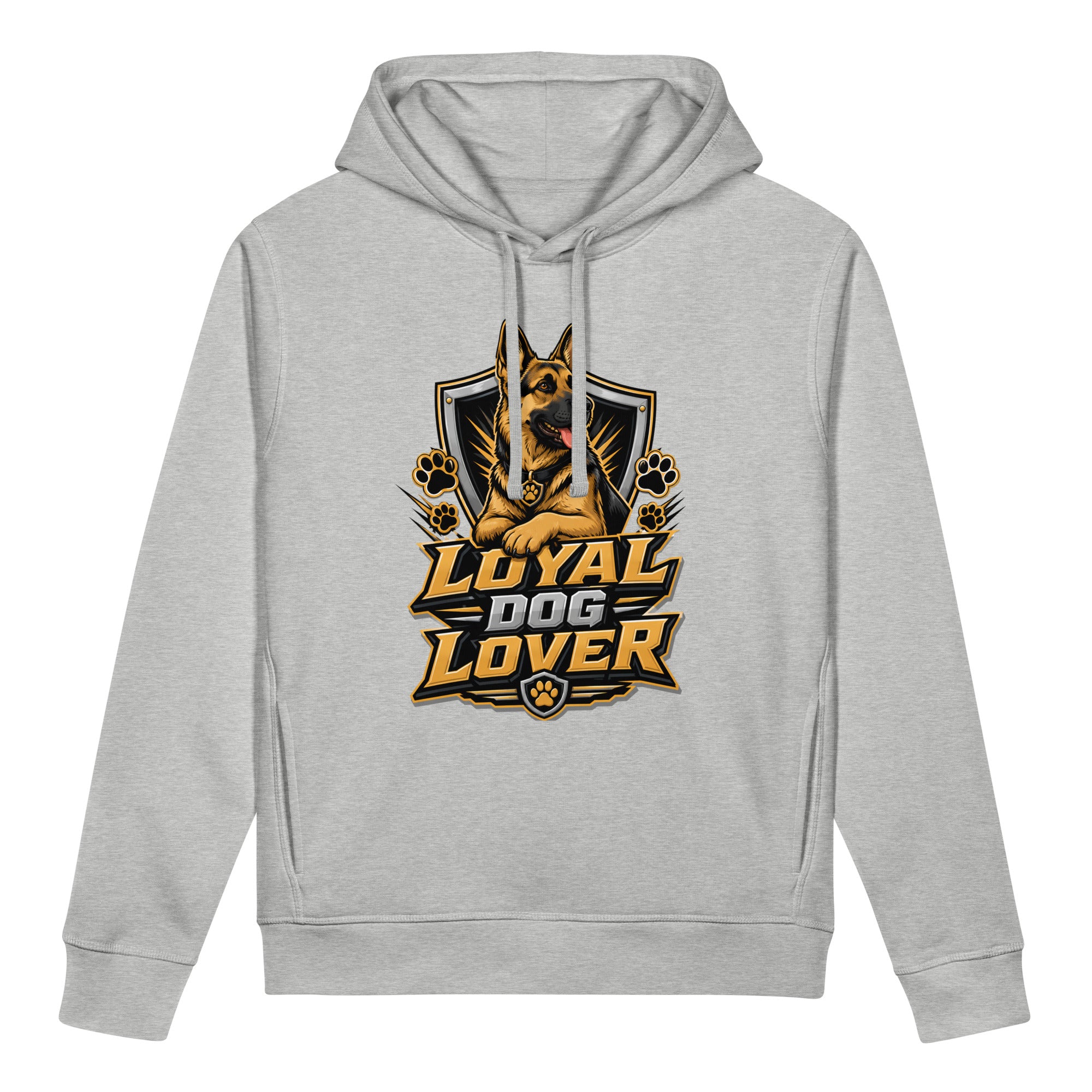 Elite Loyal Dog Lover - Premium Luxury German Shepherd Organic Side Pocket Hoodie by printfluence.net