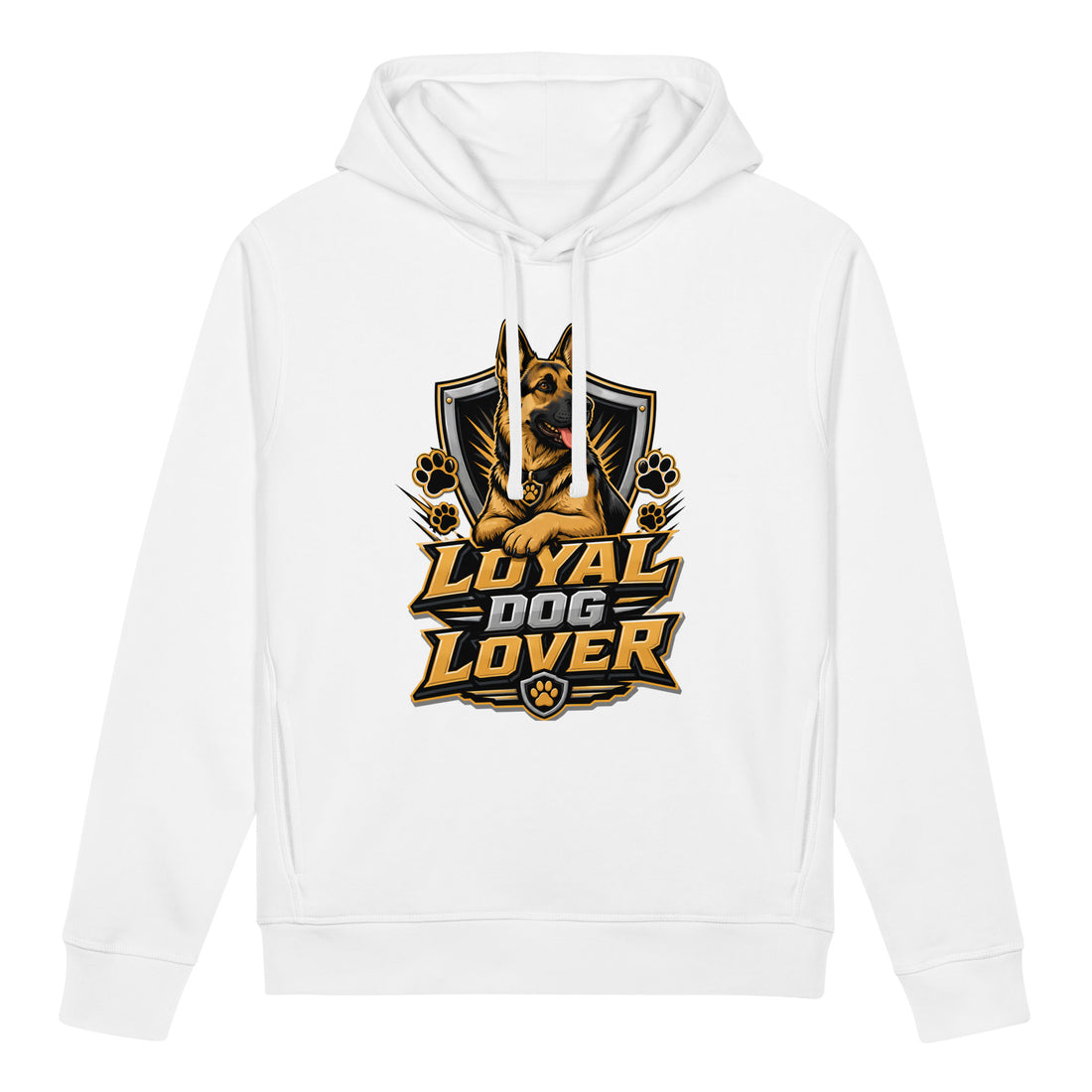 Elite Loyal Dog Lover - Premium Luxury German Shepherd Organic Side Pocket Hoodie by printfluence.net