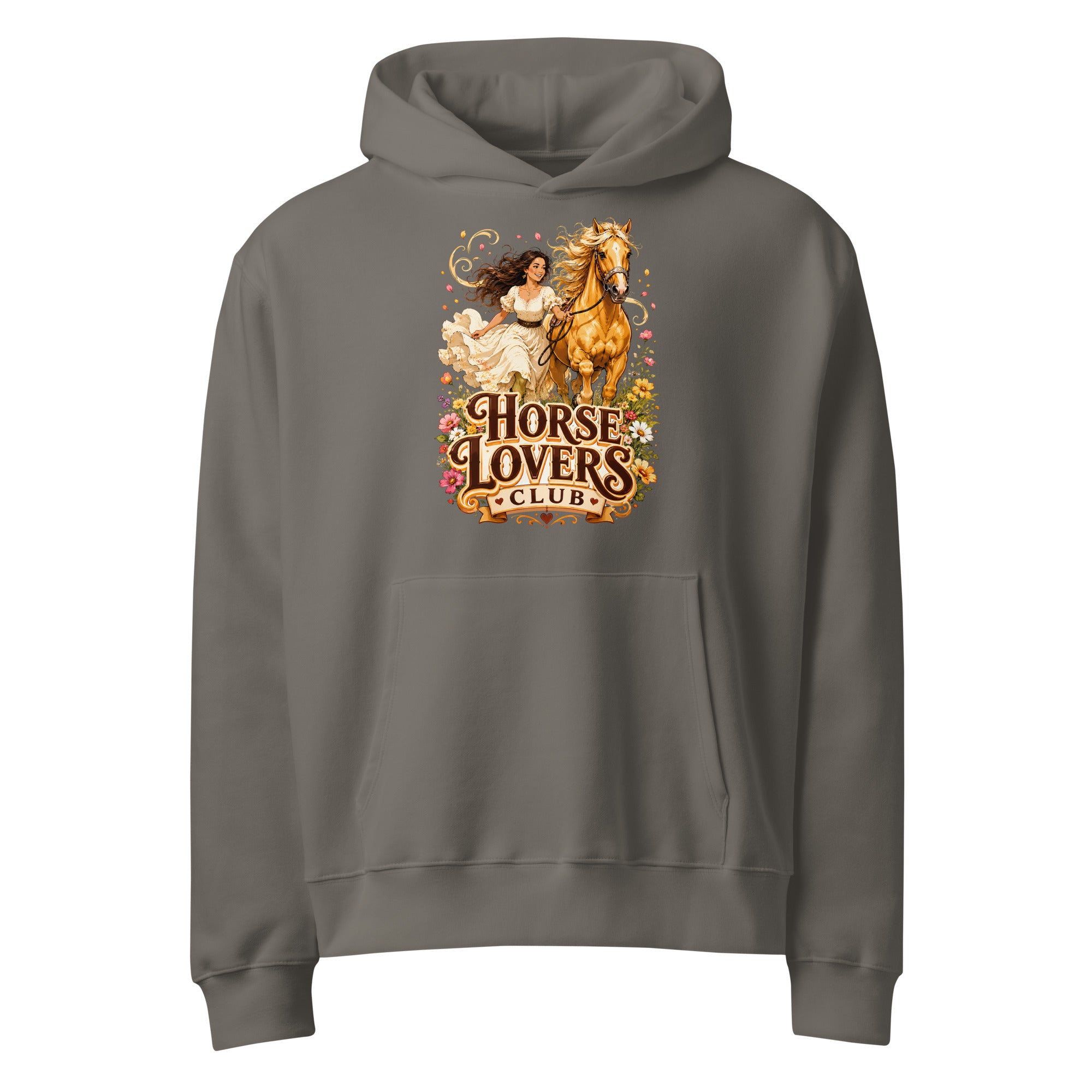 Horse Lovers Club: Golden Palomino - Oversized Heavyweight Hoodie by printfluence.net