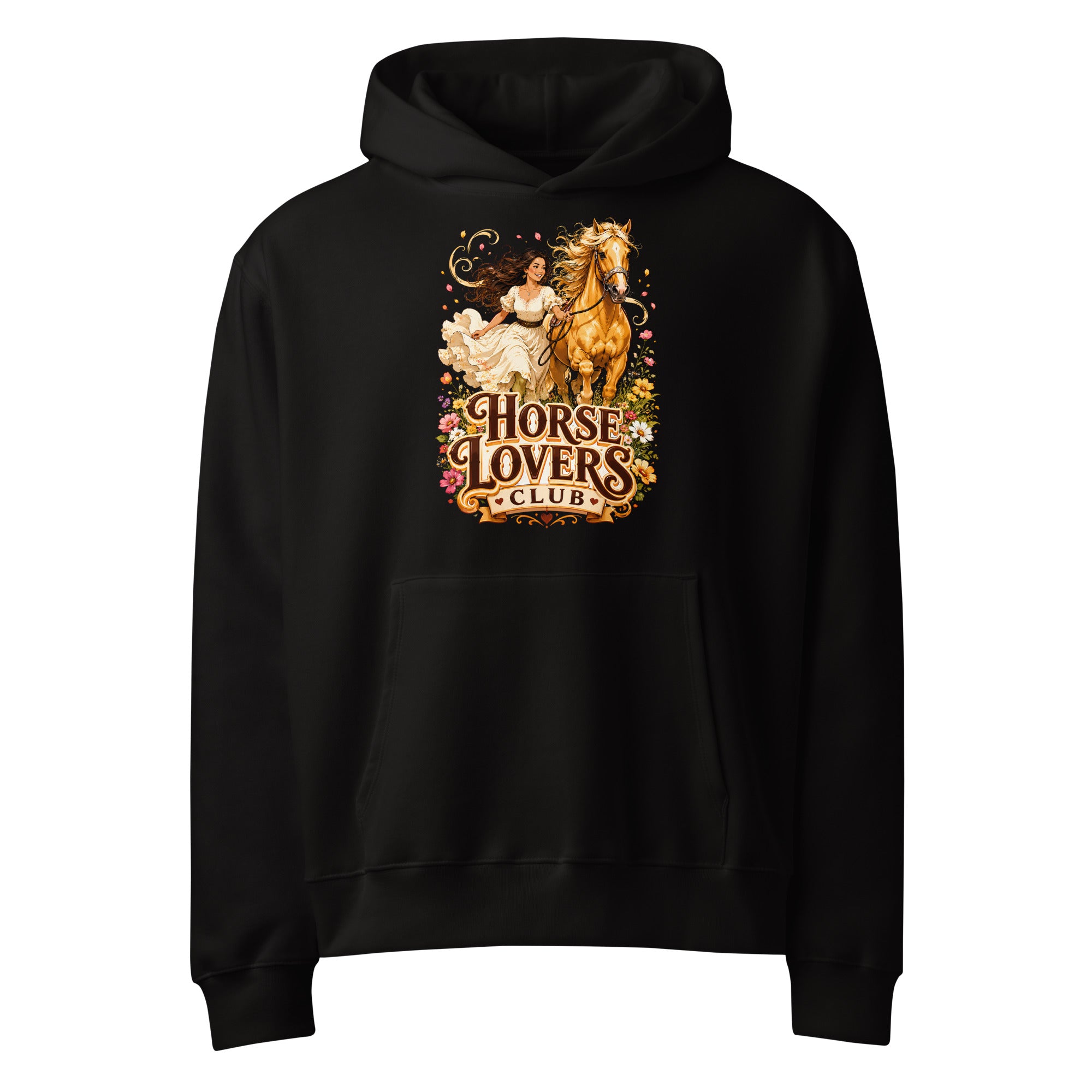 Horse Lovers Club: Golden Palomino - Oversized Heavyweight Hoodie by printfluence.net