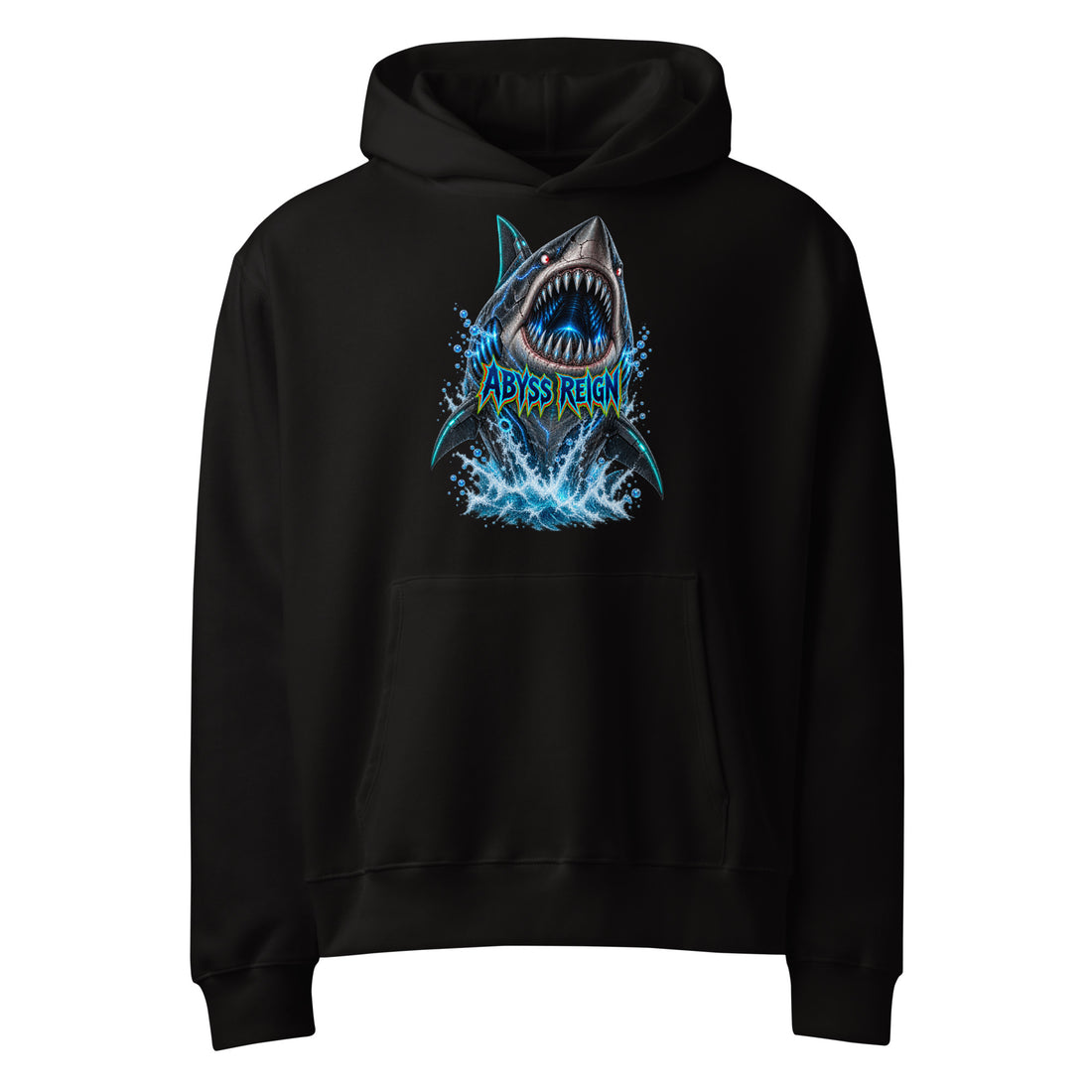 Cyberpunk Animals Lovers | Unisex Oversized Heavyweight Hoodie — ABYSS REIGN by printfluence