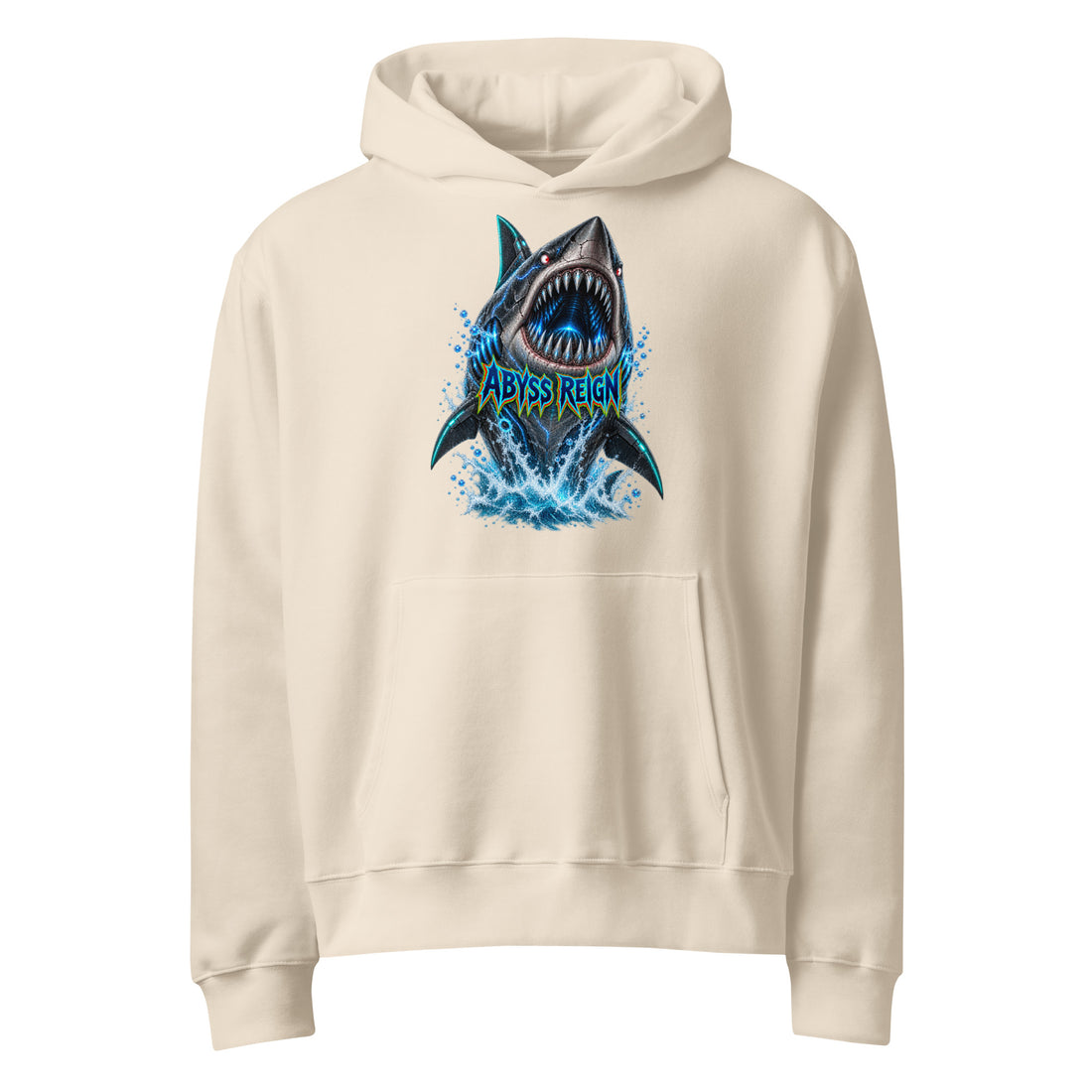 Cyberpunk Animals Lovers | Unisex Oversized Heavyweight Hoodie — ABYSS REIGN by printfluence