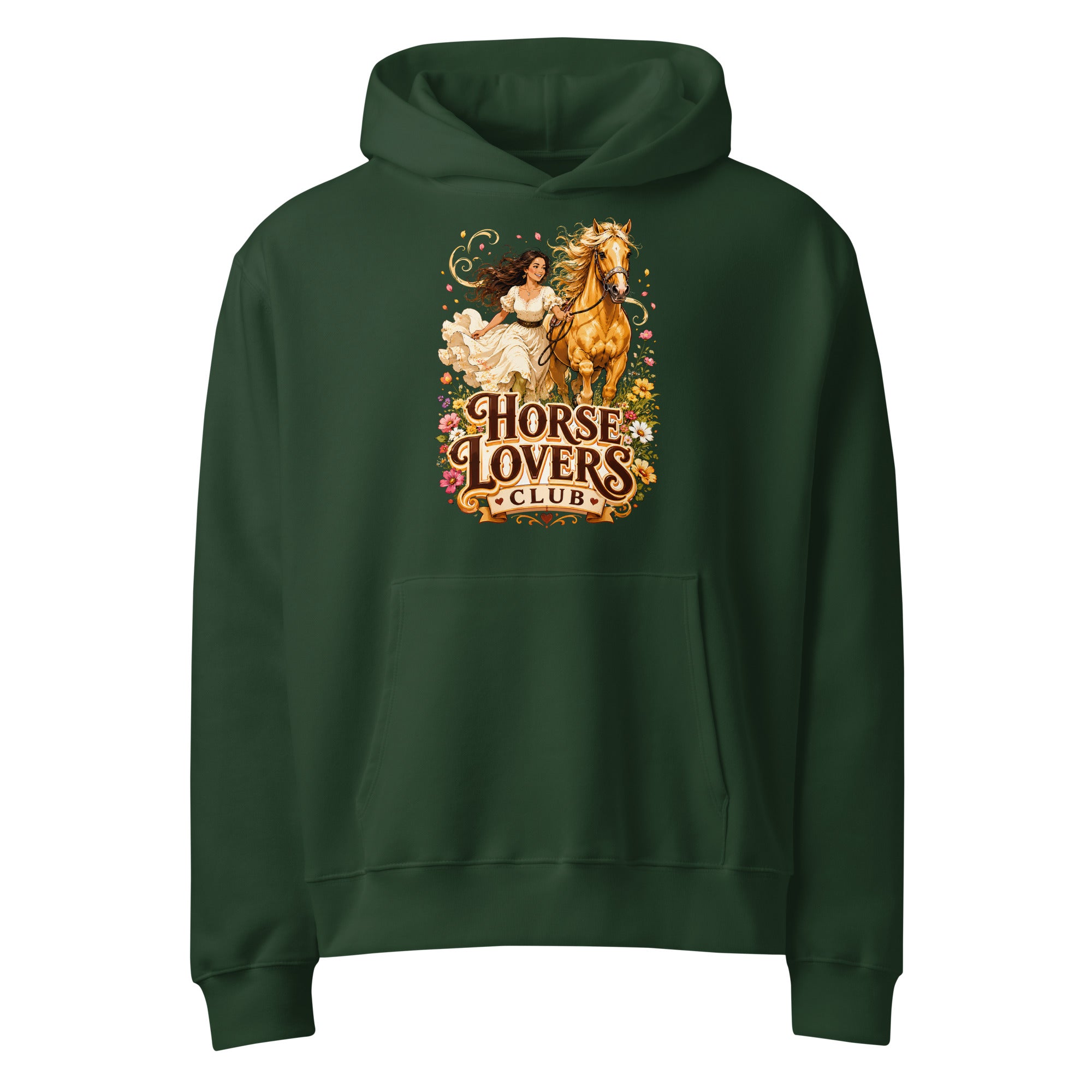 Horse Lovers Club: Golden Palomino - Oversized Heavyweight Hoodie by printfluence.net