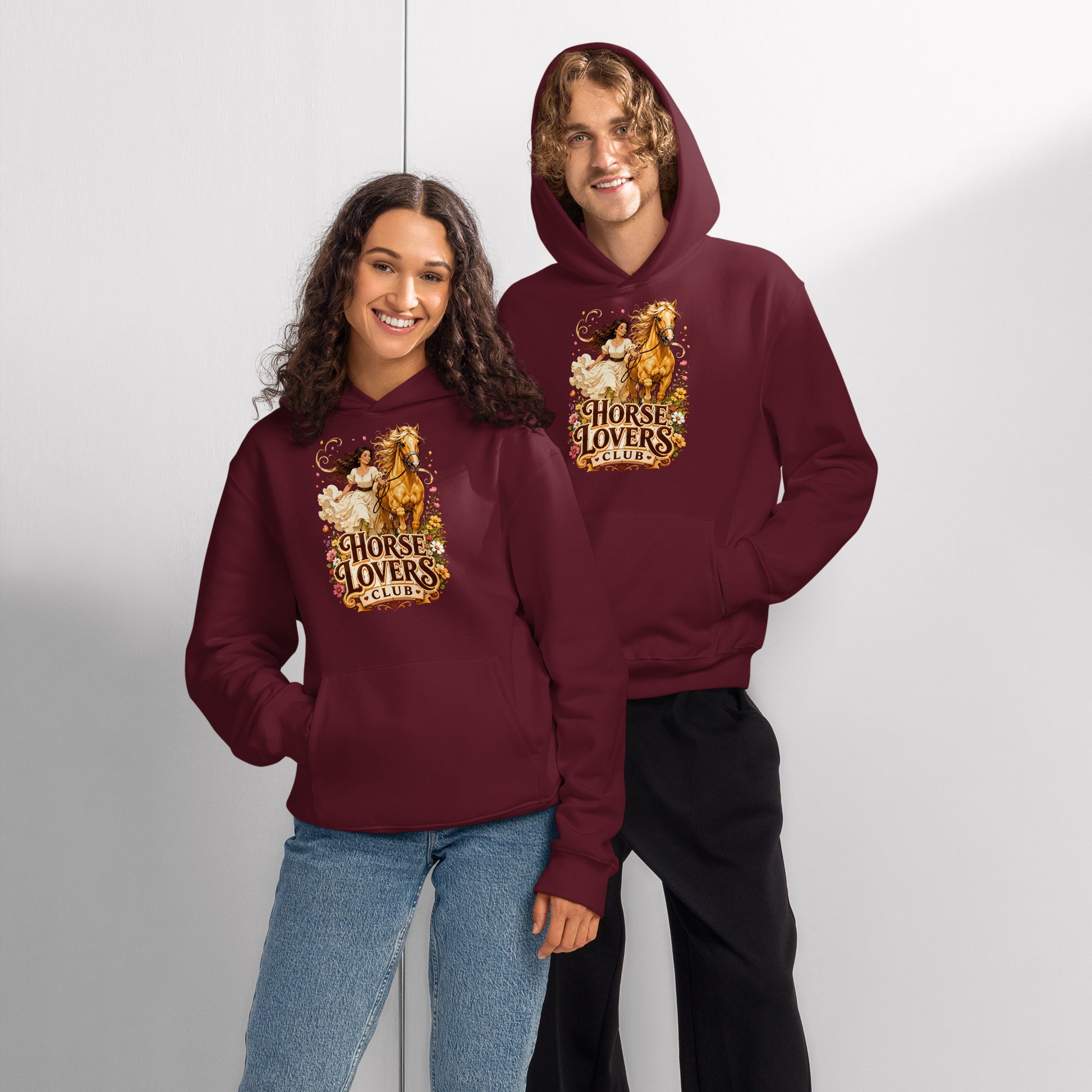 Horse Lovers Club: Golden Palomino - Oversized Heavyweight Hoodie by printfluence.net