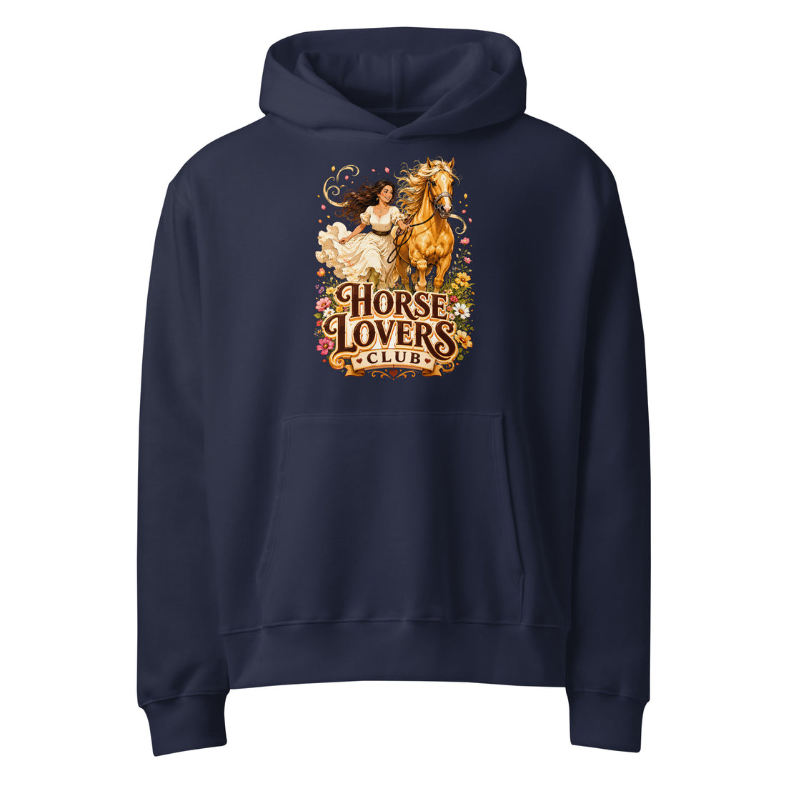 Horse Lovers Club: Golden Palomino - Oversized Heavyweight Hoodie by printfluence.net