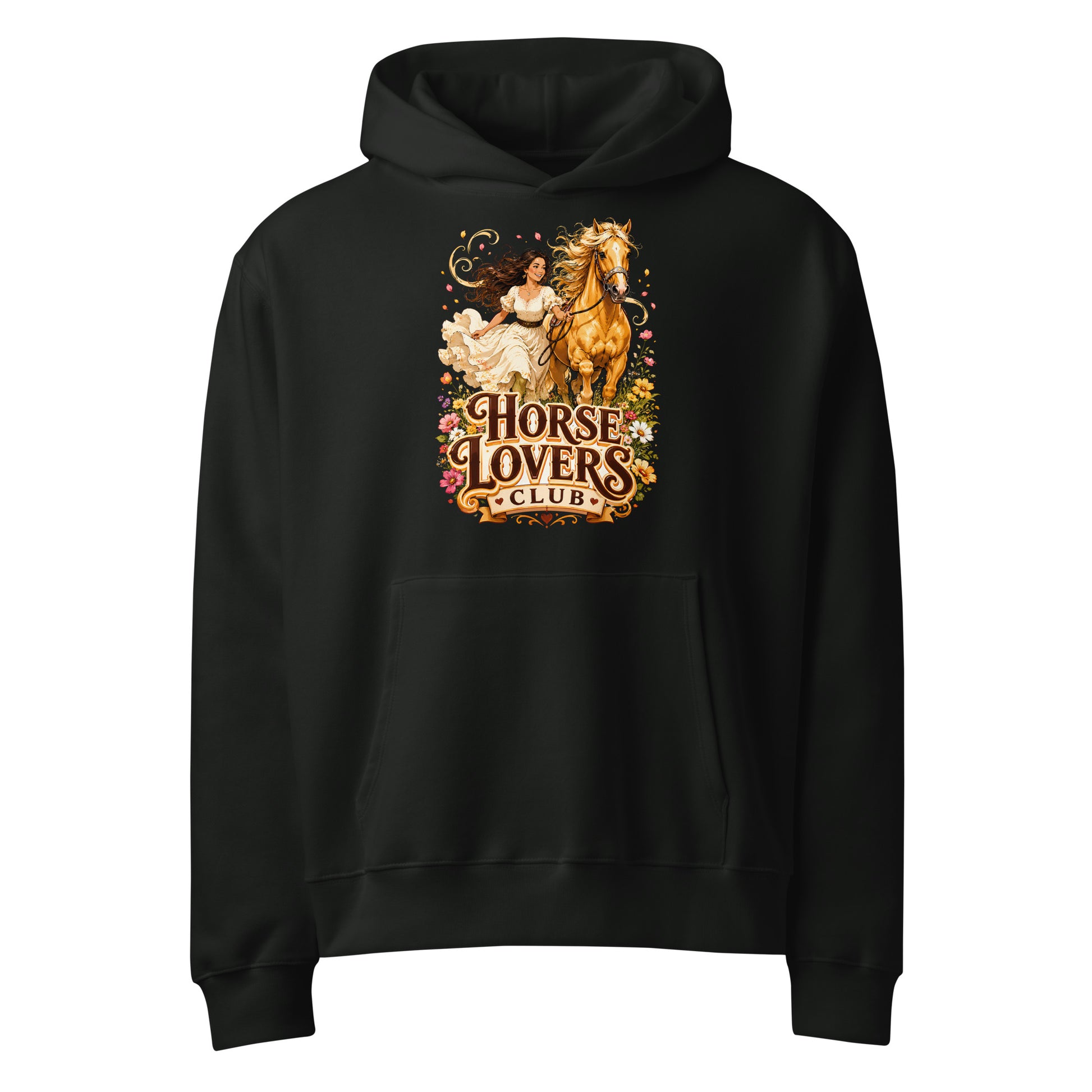 Horse Lovers Club: Golden Palomino - Oversized Heavyweight Hoodie by printfluence.net