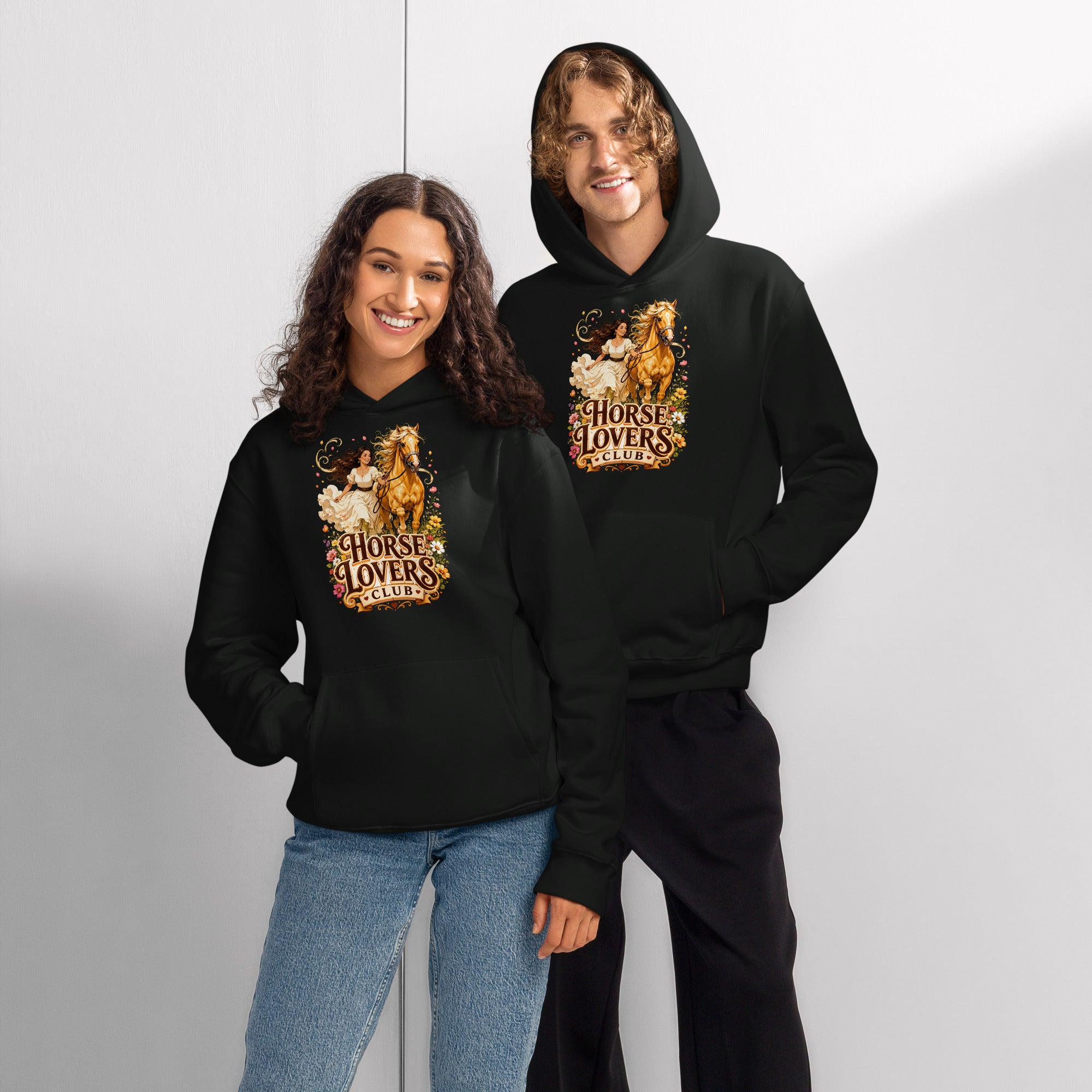 Horse Lovers Club: Golden Palomino - Oversized Heavyweight Hoodie by printfluence.net
