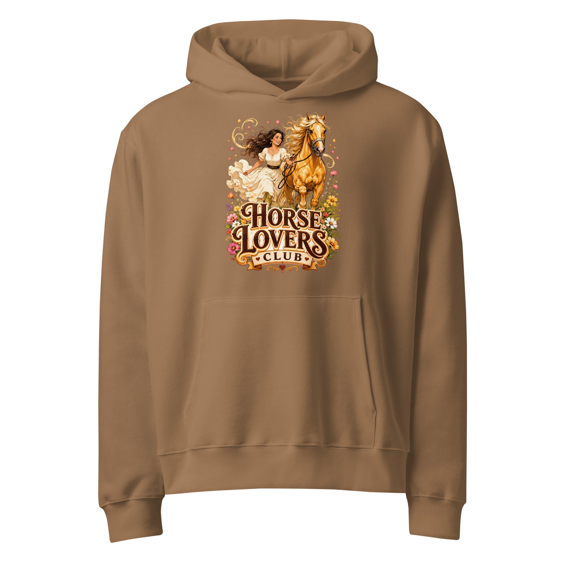 Horse Lovers Club: Golden Palomino - Oversized Heavyweight Hoodie by printfluence.net