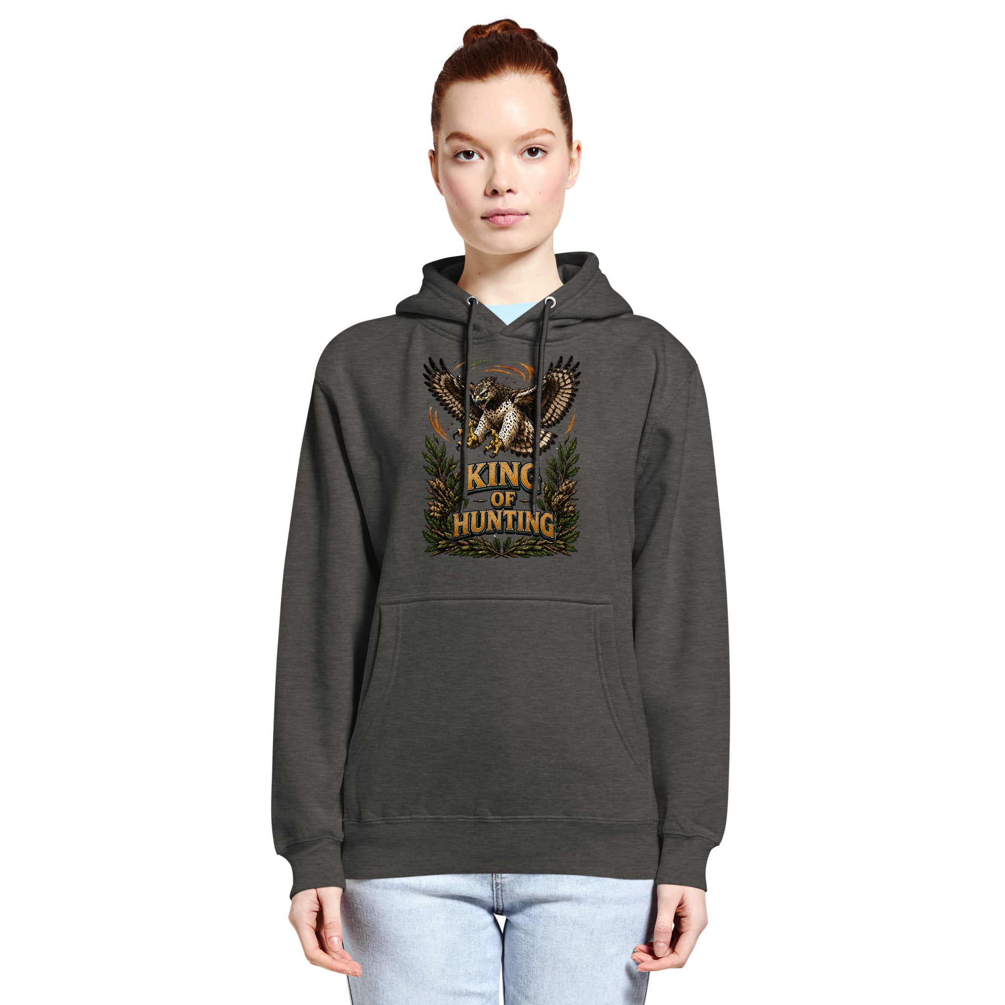 King Of Hunting Eagle Lovers Unisex Premium Hoodie by printfluence.net