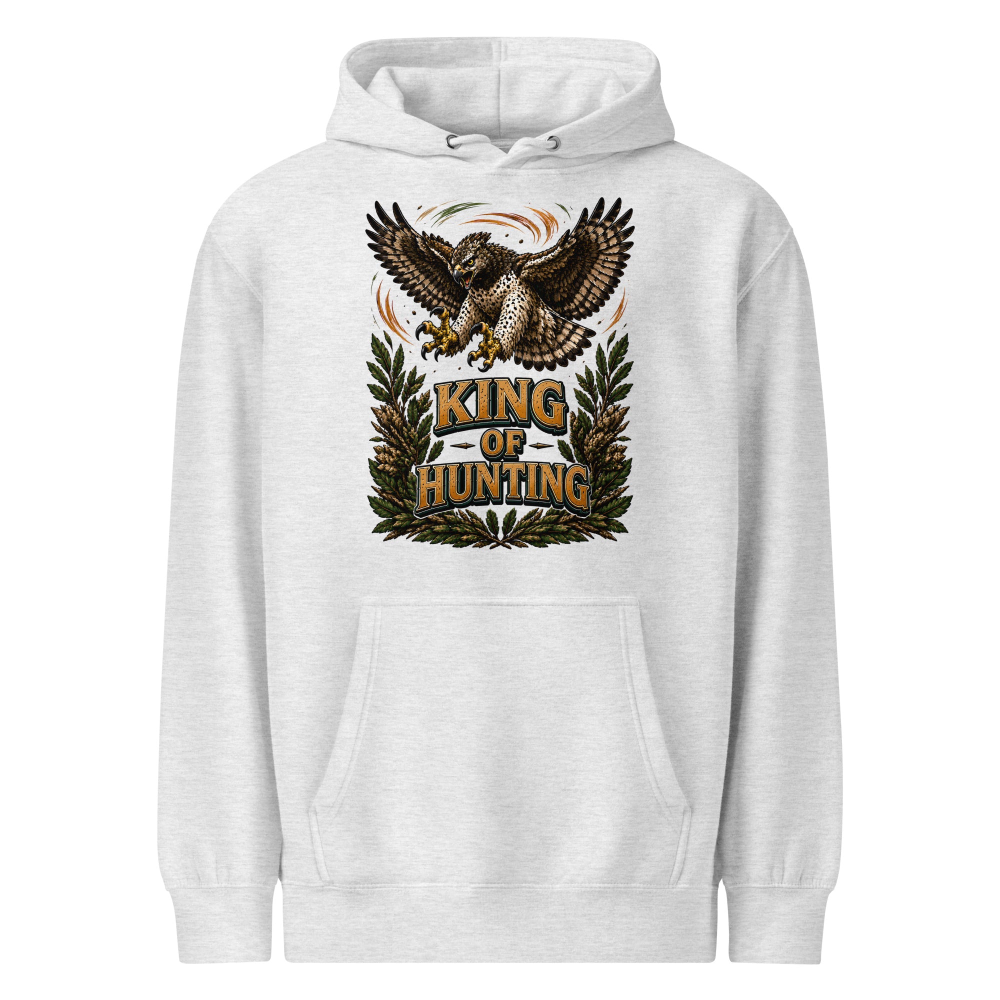 King Of Hunting Eagle Lovers Unisex Premium Hoodie by printfluence.net