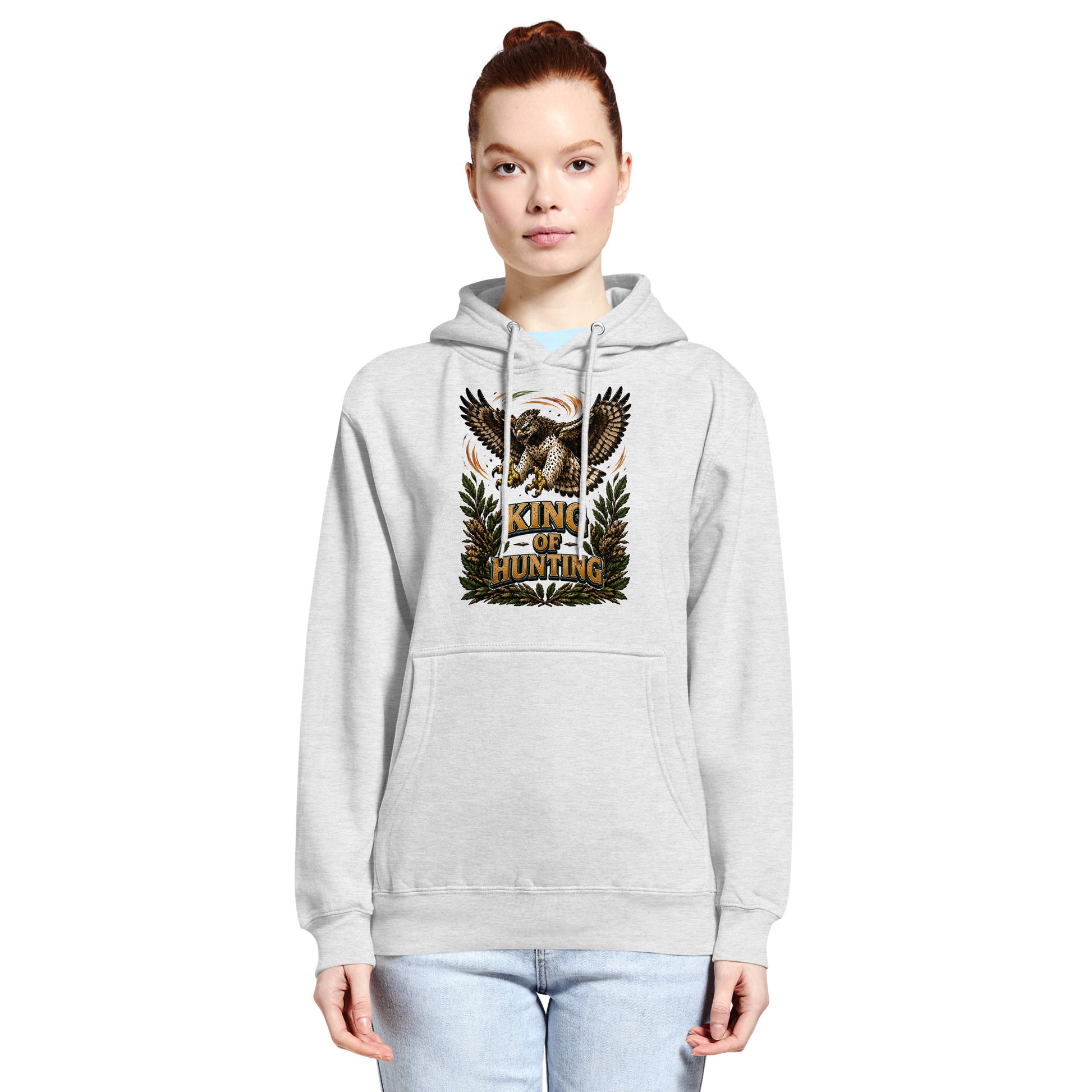King Of Hunting Eagle Lovers Unisex Premium Hoodie by printfluence.net