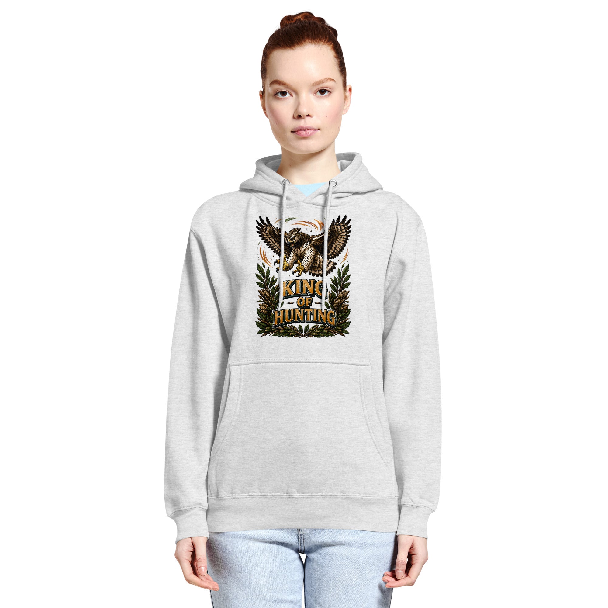 King Of Hunting Eagle Lovers Unisex Premium Hoodie by printfluence.net