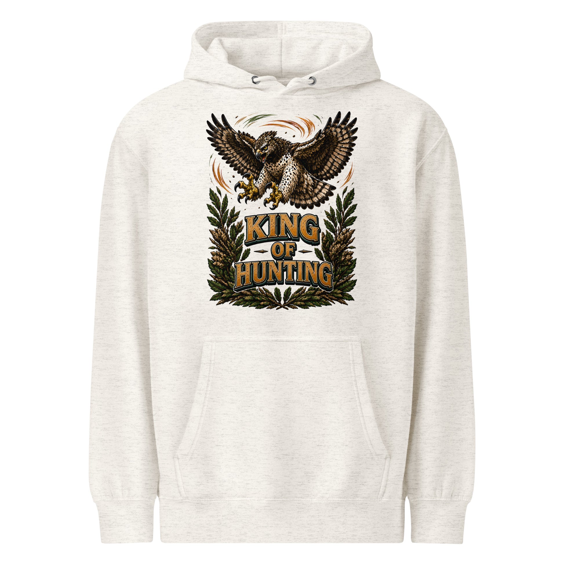 King Of Hunting Eagle Lovers Unisex Premium Hoodie by printfluence.net