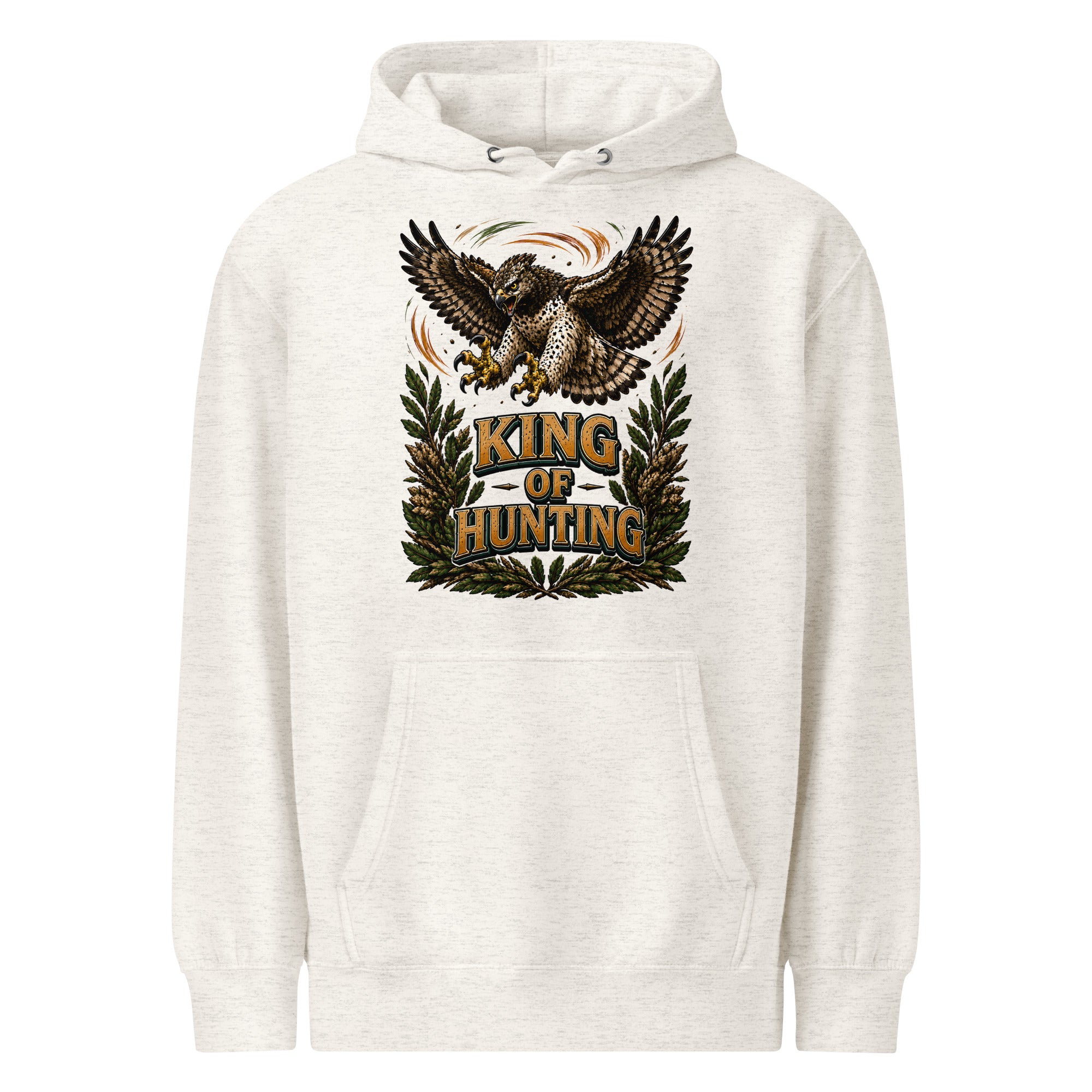 King Of Hunting Eagle Lovers Unisex Premium Hoodie by printfluence.net