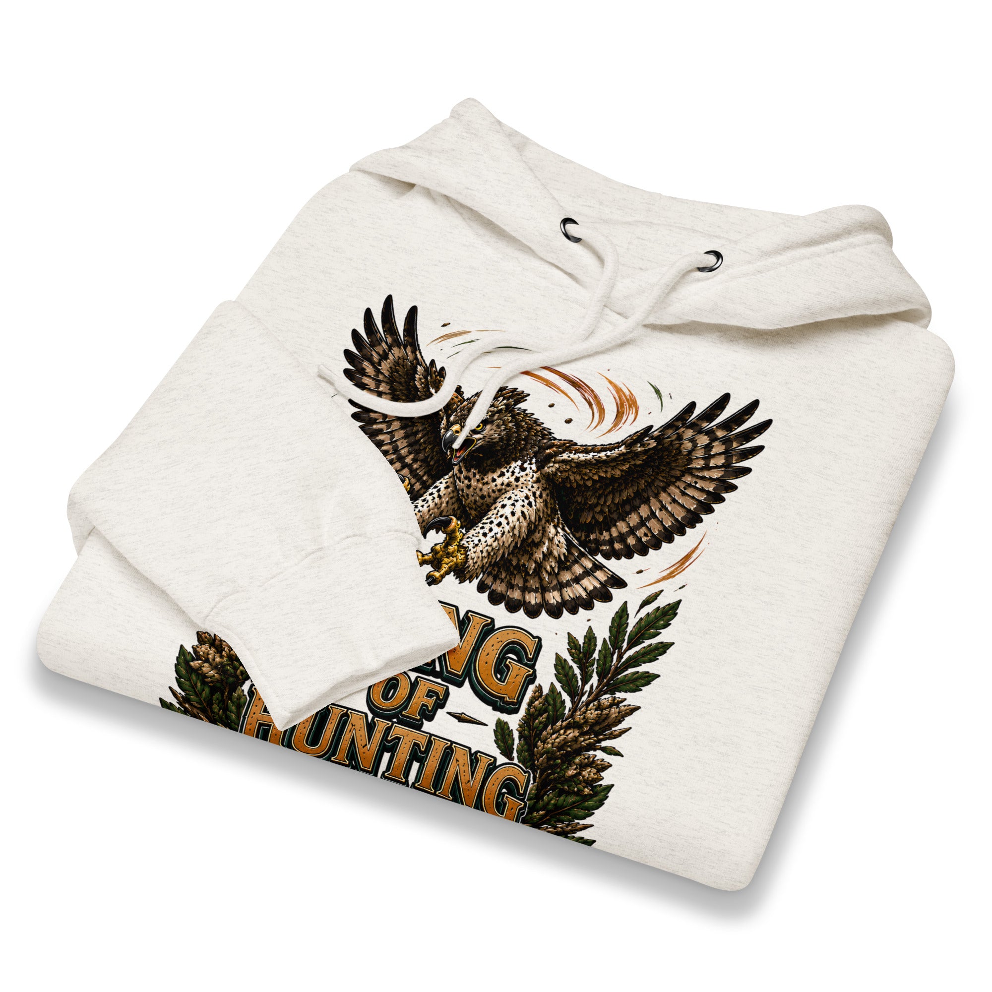 King Of Hunting Eagle Lovers Unisex Premium Hoodie by printfluence.net