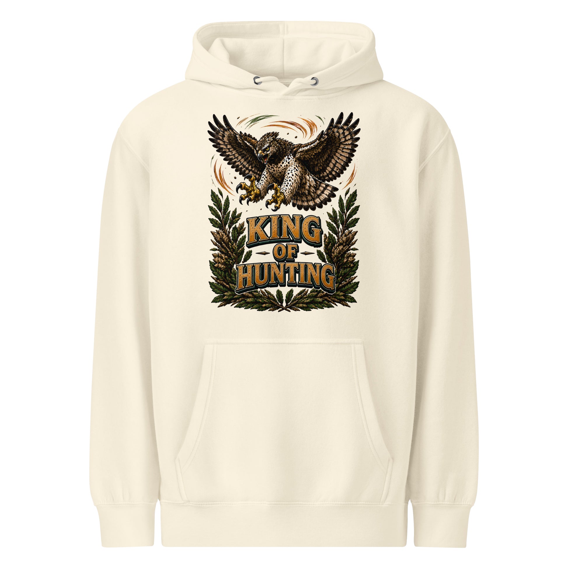 King Of Hunting Eagle Lovers Unisex Premium Hoodie by printfluence.net