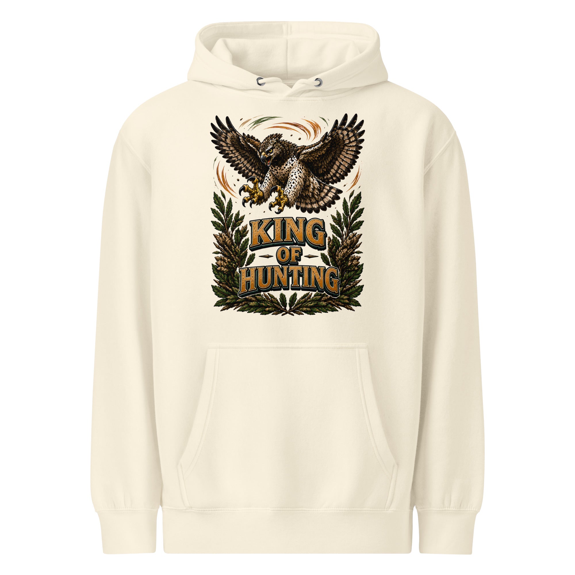 King Of Hunting Eagle Lovers Unisex Premium Hoodie by printfluence.net