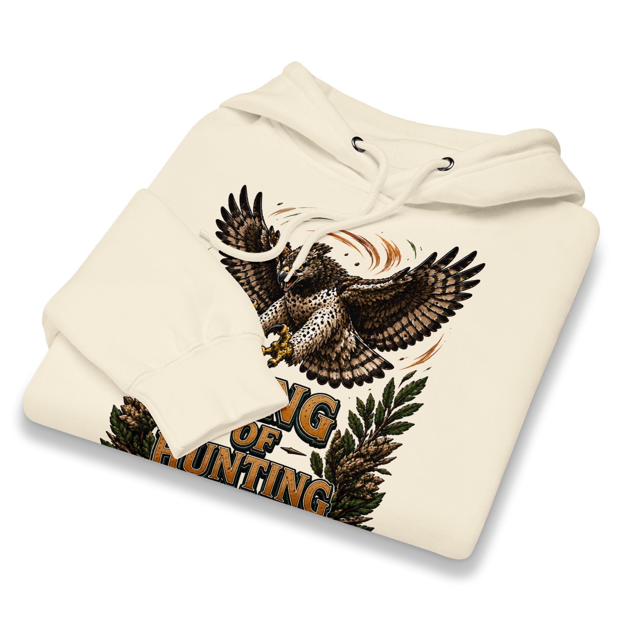 King Of Hunting Eagle Lovers Unisex Premium Hoodie by printfluence.net