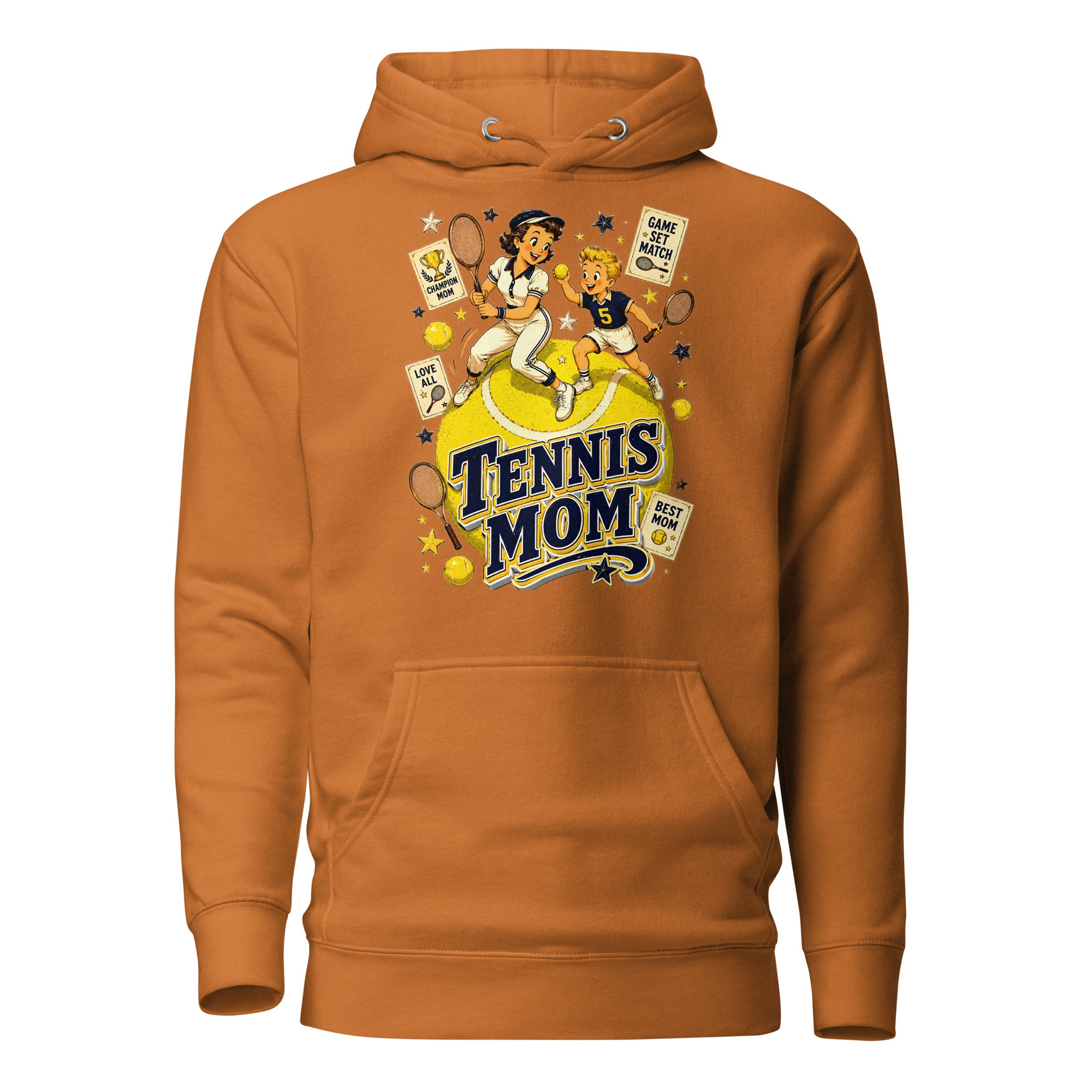 Unisex Hoodie - Elite Tennis Mom Champion - Premium Mother's Day by printfluence.net