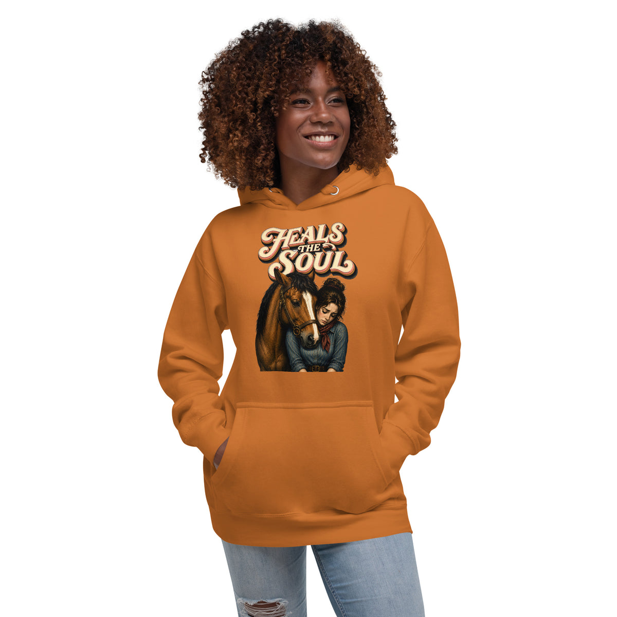 Heals The Soul Horse Classic Unisex Hoodie - Horse Lovers Edition H-1 by printfluence.net