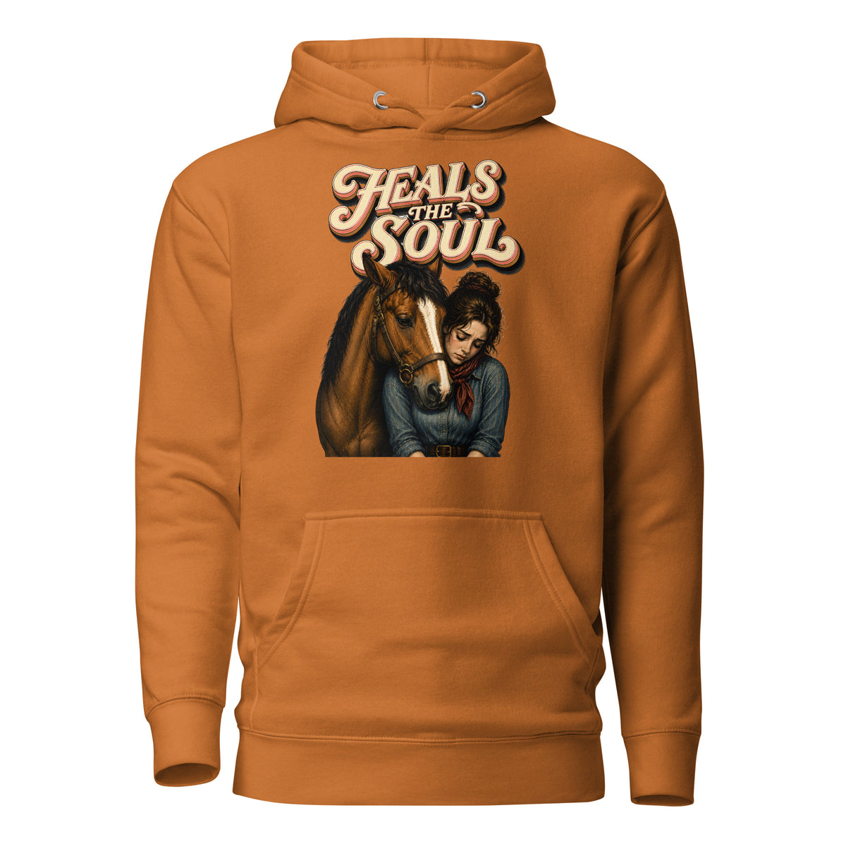 Heals The Soul Horse Classic Unisex Hoodie - Horse Lovers Edition H-1 by printfluence.net