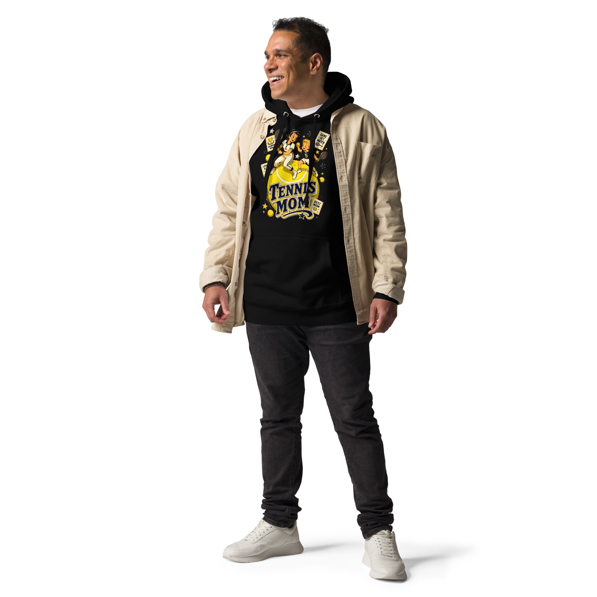 Unisex Hoodie - Elite Tennis Mom Champion - Premium Mother's Day by printfluence.net