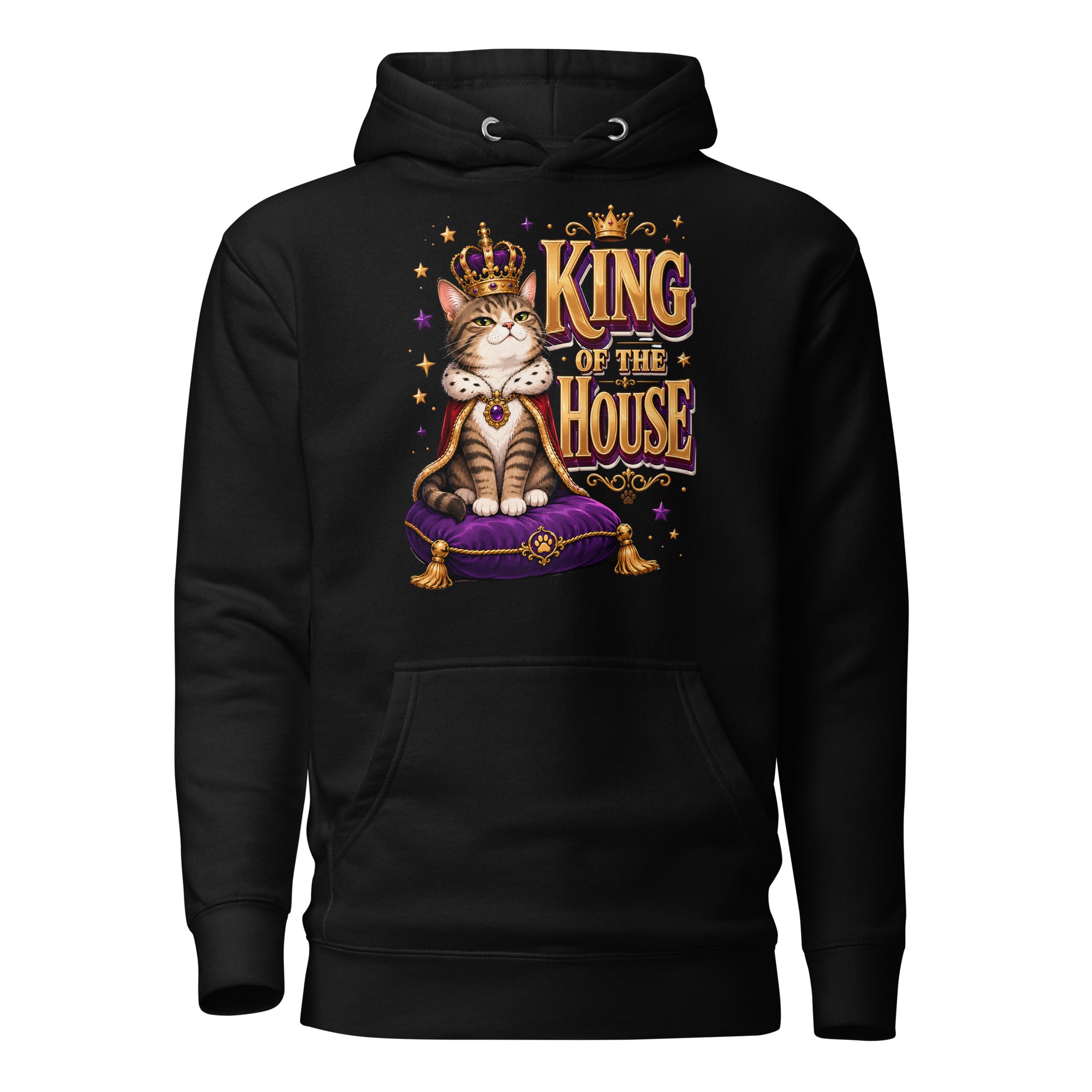 Elite King Of The House - Premium Luxury Hoodie for Cat Lovers by printfluence.net