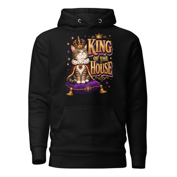 Elite King Of The House - Premium Luxury Hoodie for Cat Lovers by printfluence.net