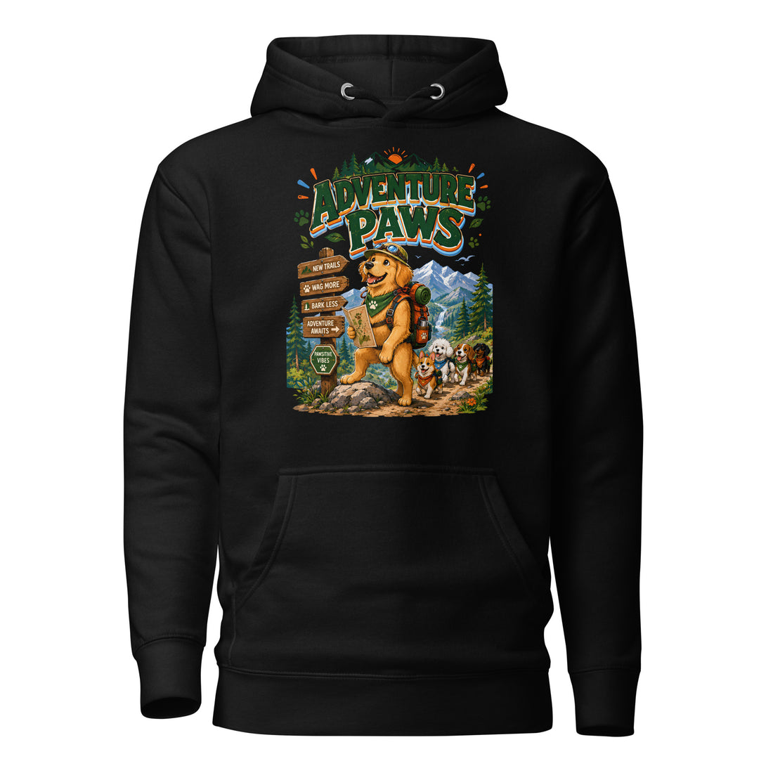 Elite Adventure Paws - Premium Luxury Hiking Hoodie for Dog Lovers by printfluence.net
