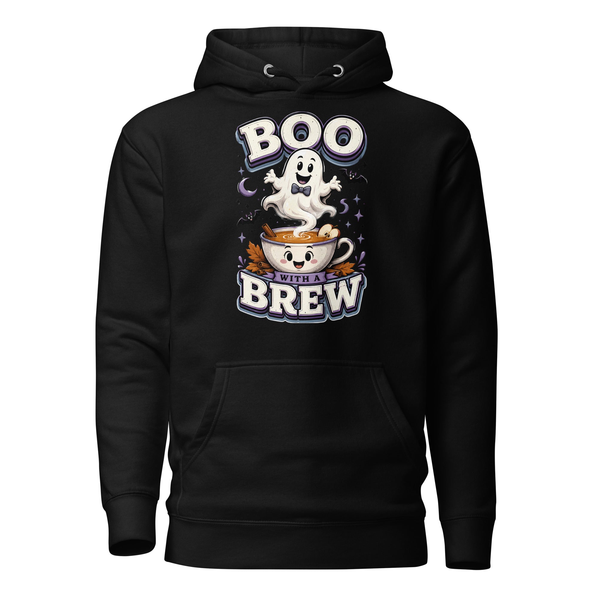 Boo With A Brew Cozy Horror Mystery Unisex Hoodie by printfluence.net