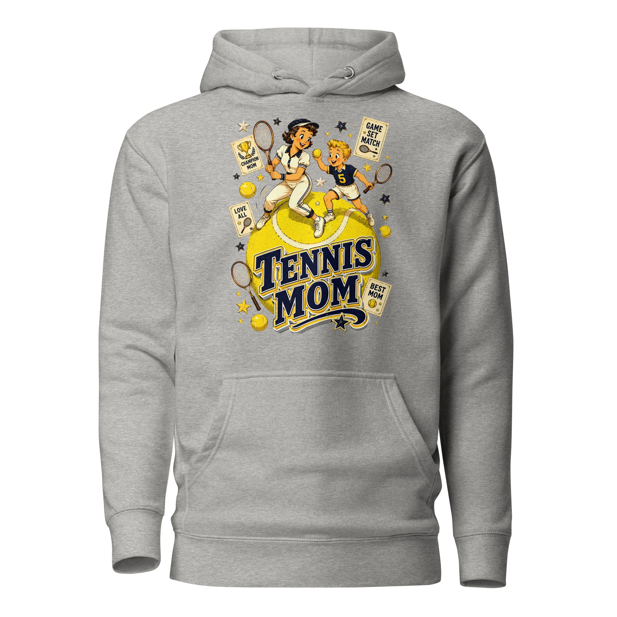 Unisex Hoodie - Elite Tennis Mom Champion - Premium Mother's Day by printfluence.net