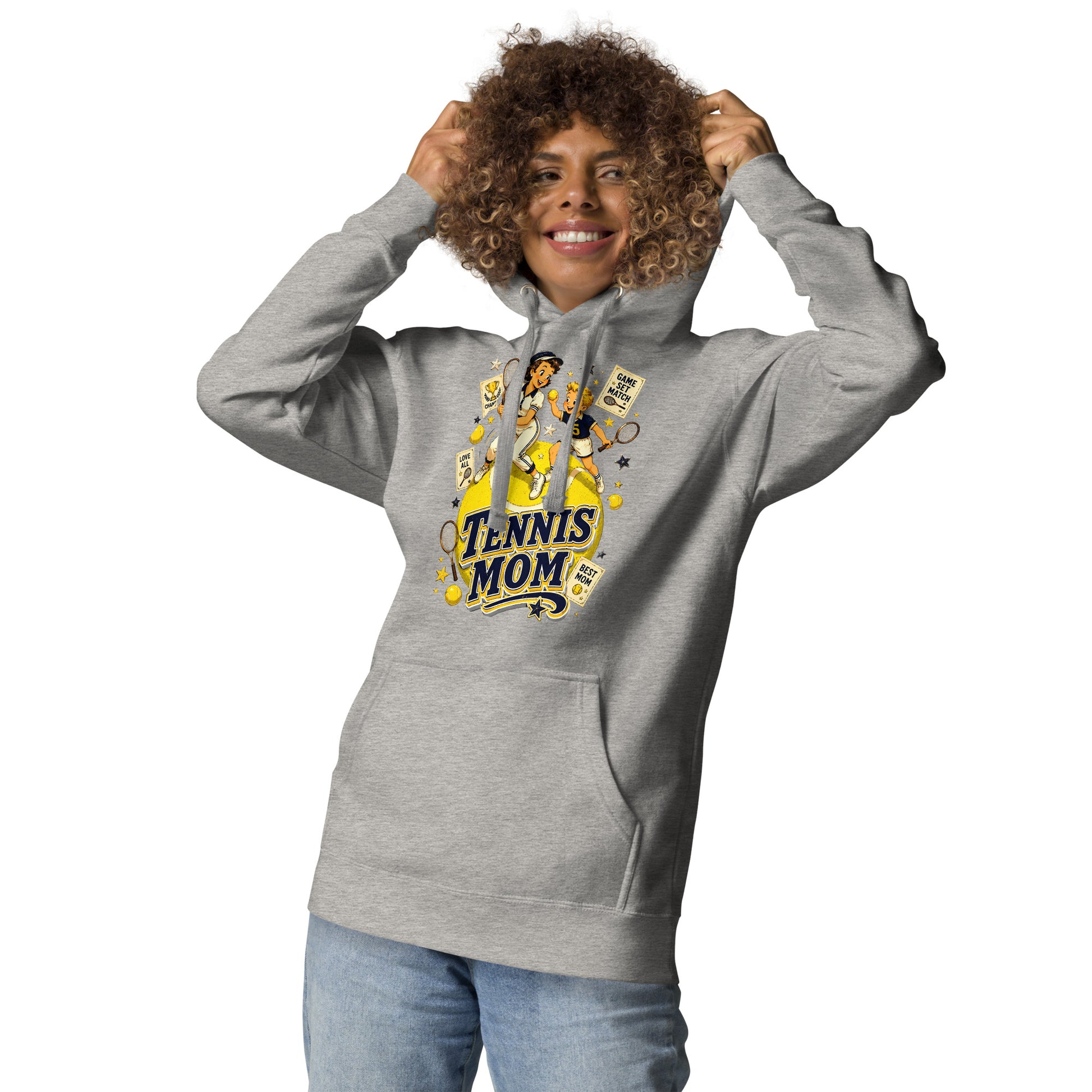 Unisex Hoodie - Elite Tennis Mom Champion - Premium Mother's Day by printfluence.net