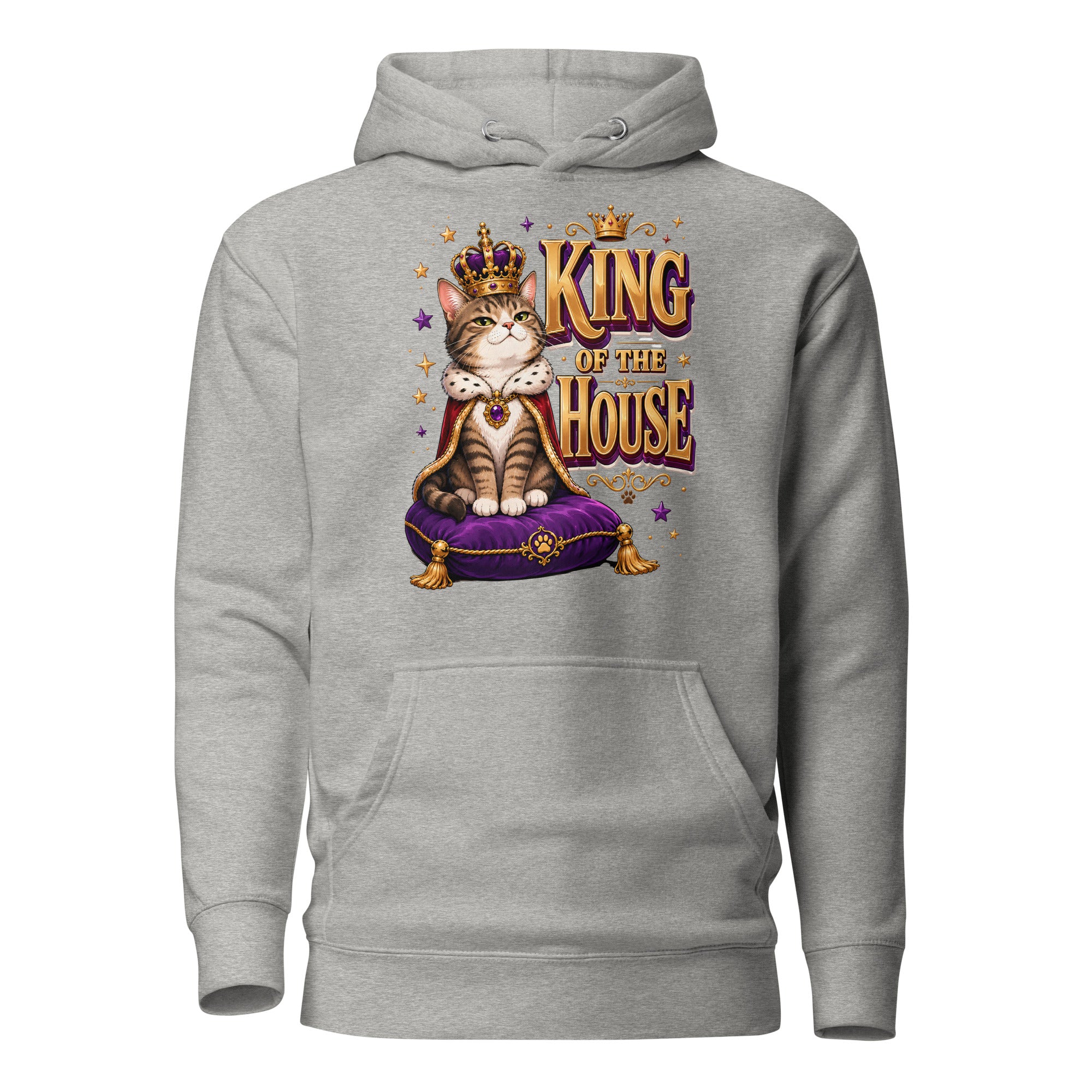 Elite King Of The House - Premium Luxury Hoodie for Cat Lovers by printfluence.net
