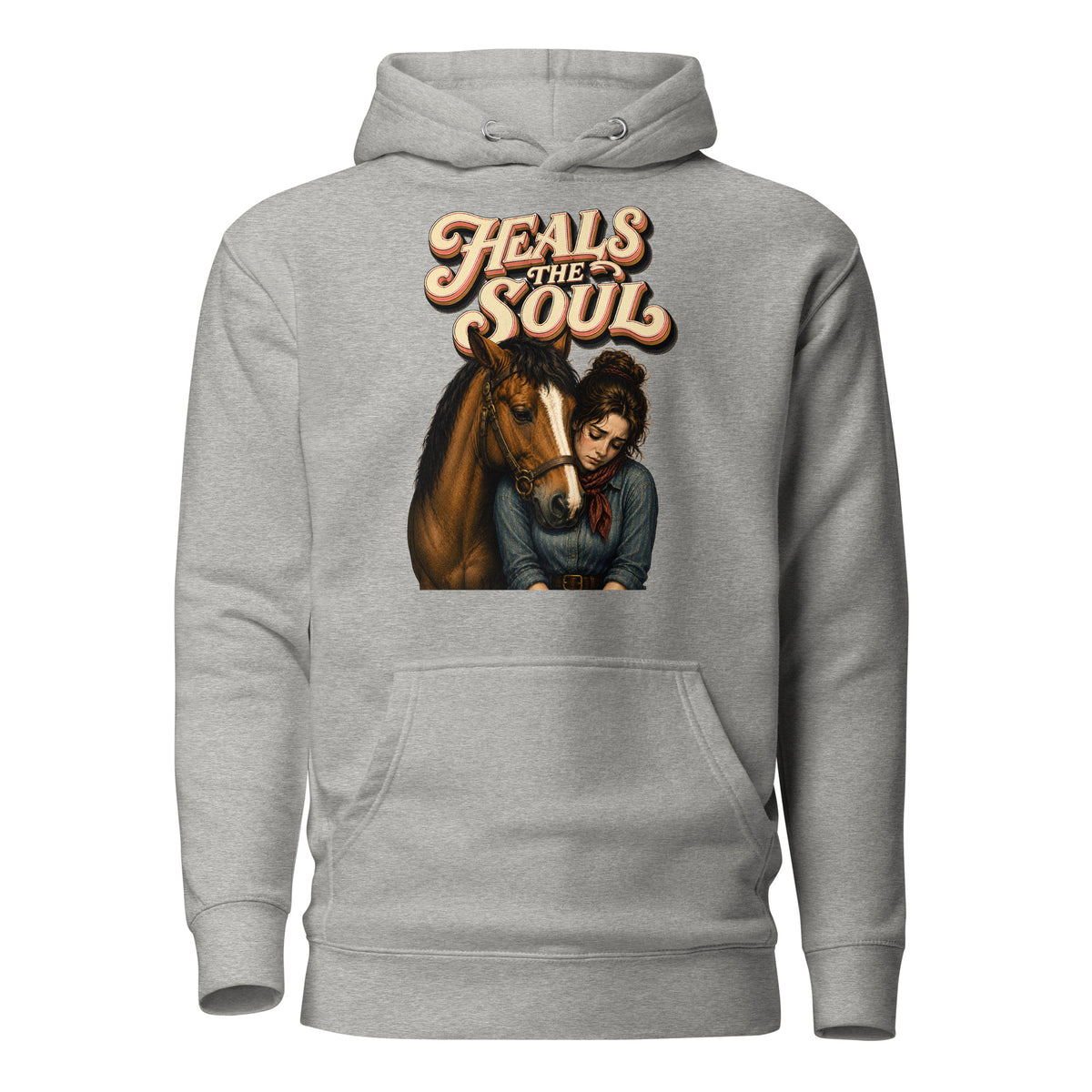 Heals The Soul Horse Classic Unisex Hoodie - Horse Lovers Edition H-1 by printfluence.net
