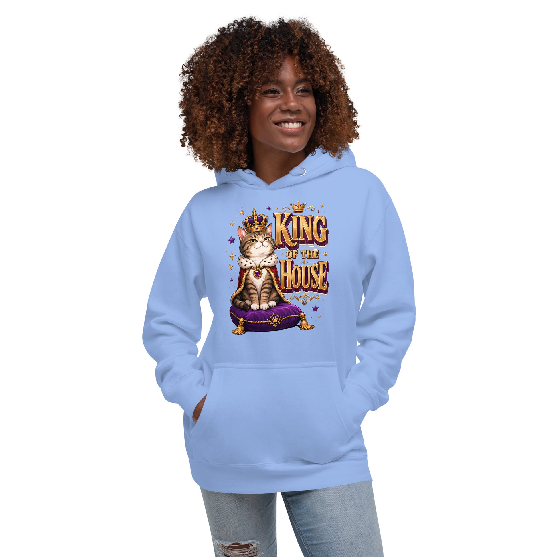 Elite King Of The House - Premium Luxury Hoodie for Cat Lovers by printfluence.net