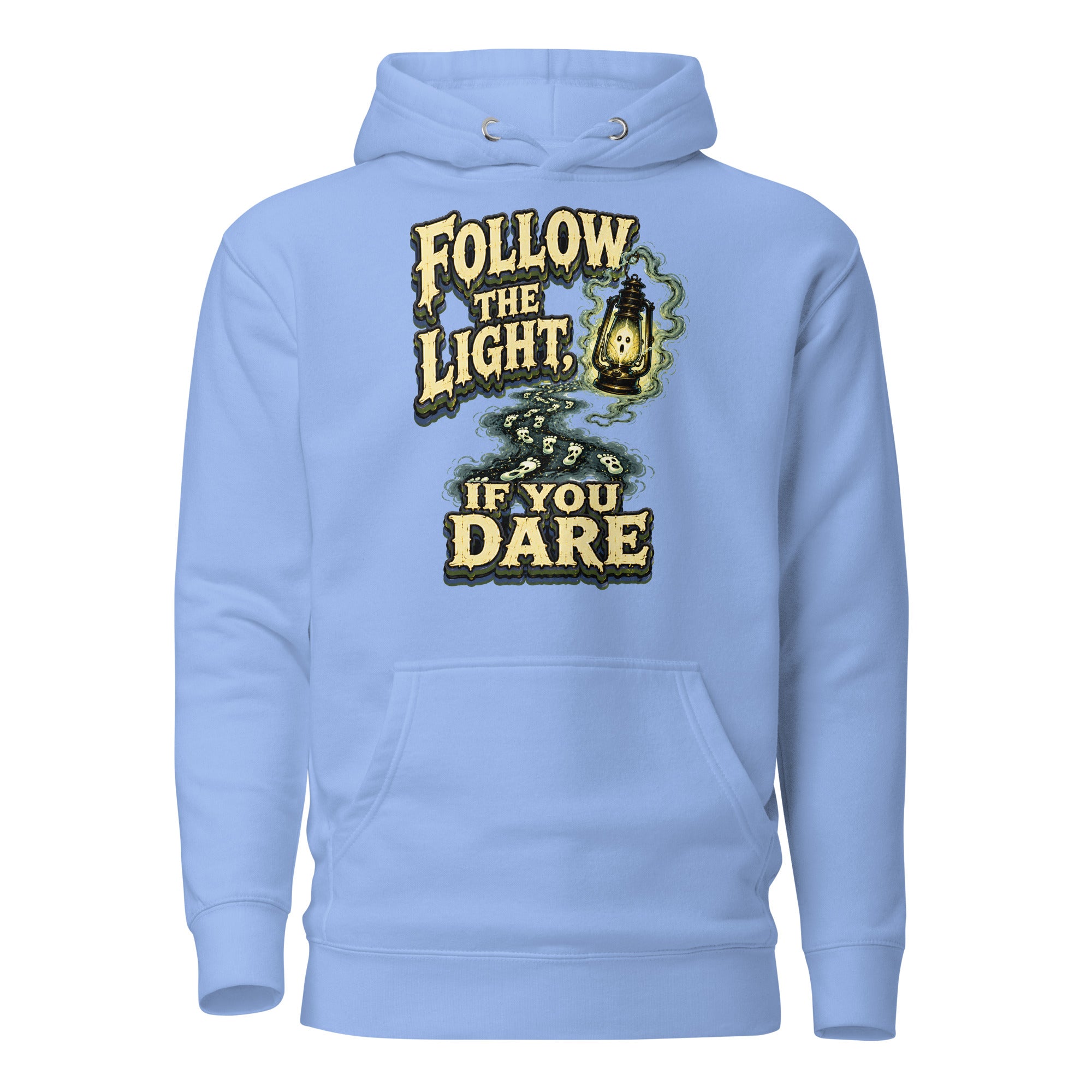 Follow The Light | Premium Horror Mystery Unisex Hoodie by printfluence.net