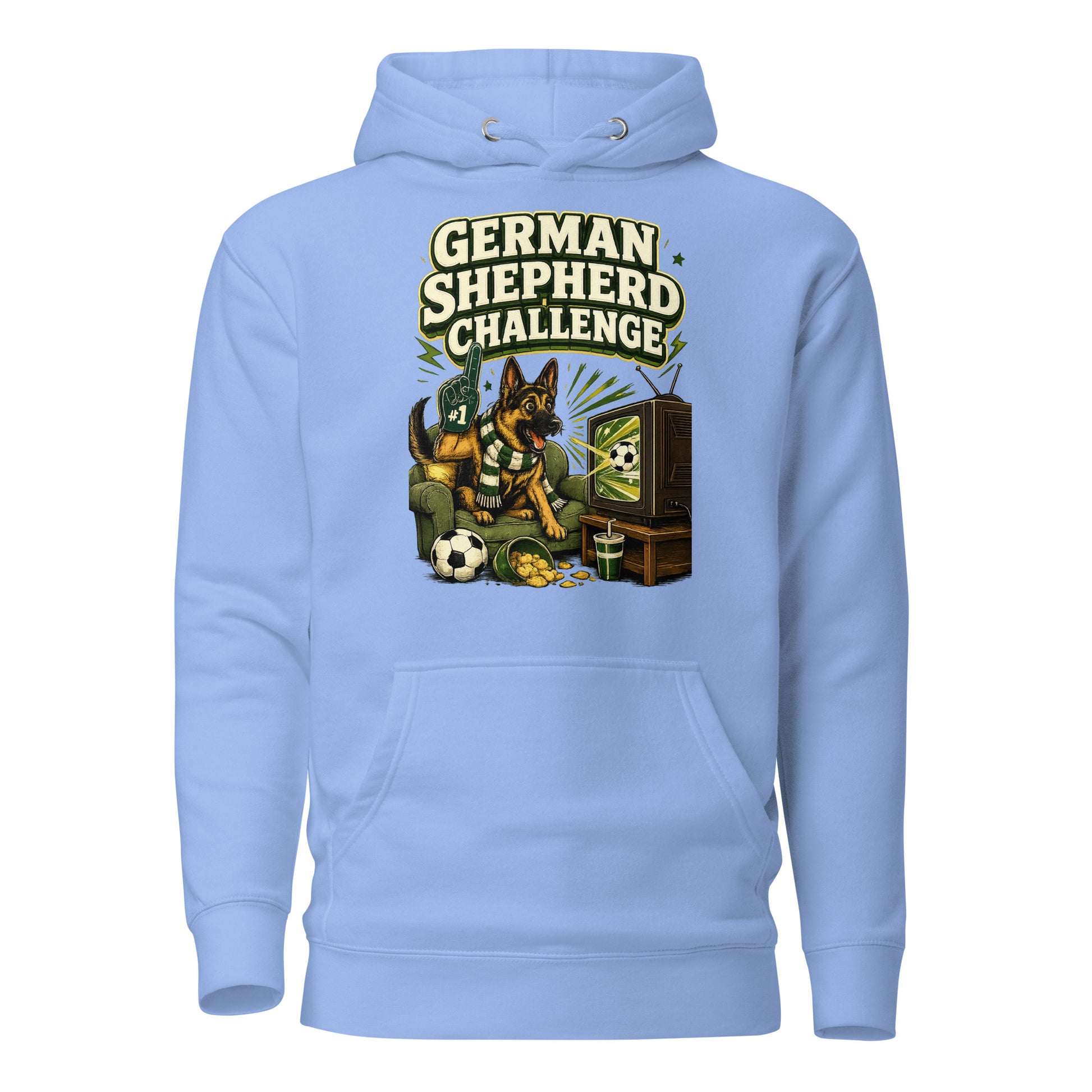 German Shepherd Challenge Game Day Unisex Hoodie by printfluence.net