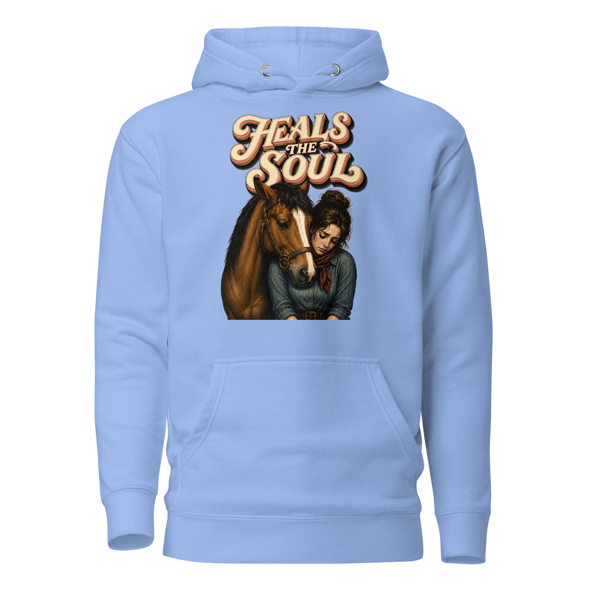 Heals The Soul Horse Classic Unisex Hoodie - Horse Lovers Edition H-1 by printfluence.net