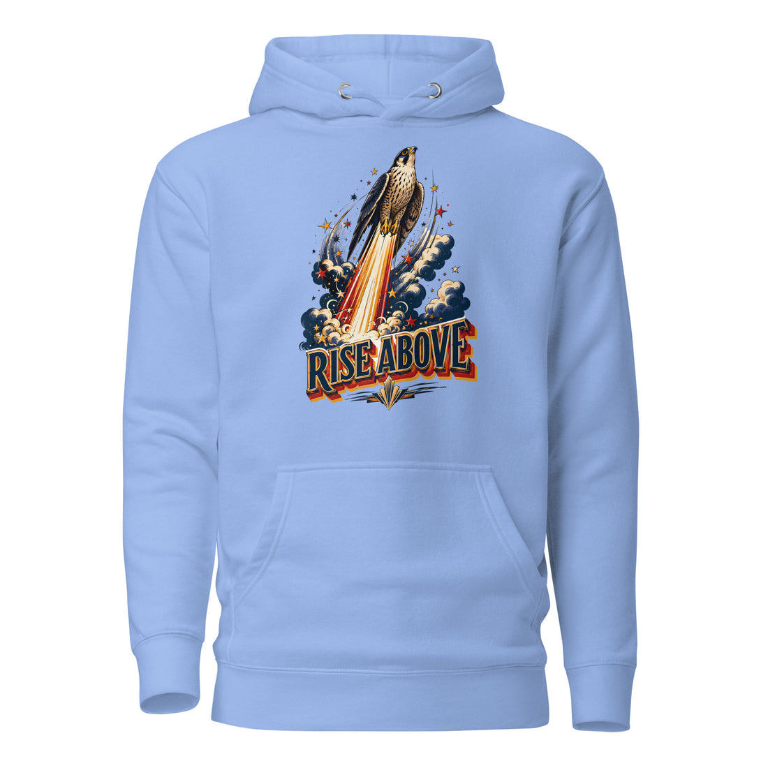 Eagle Lovers Rise Above Unisex Graphic Hoodie H-1 by printfluence.net