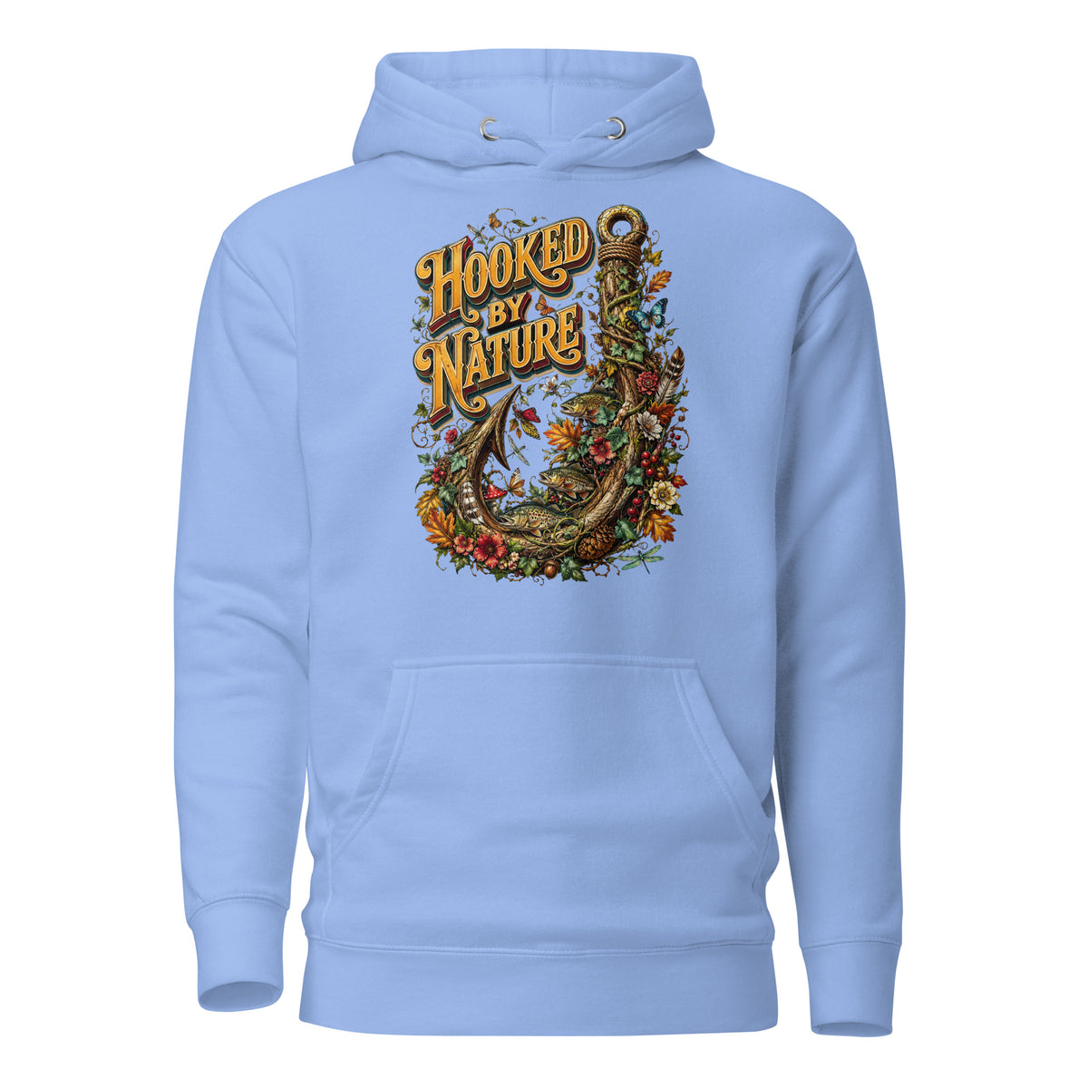 Fishing Lovers | Unisex Premium Pullover Hoodie — Hooked By Nature by printfluence