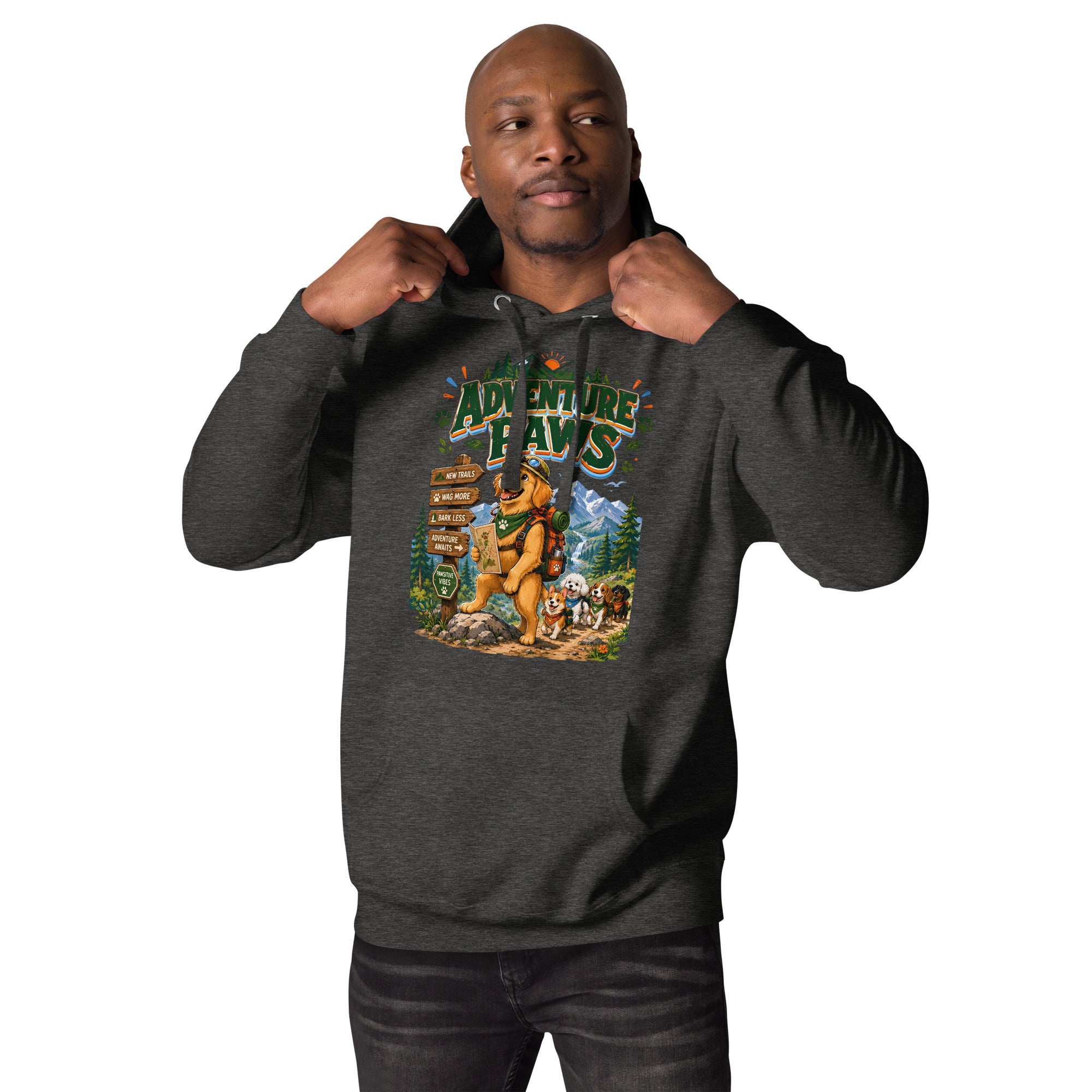 Elite Adventure Paws - Premium Luxury Hiking Hoodie for Dog Lovers by printfluence.net