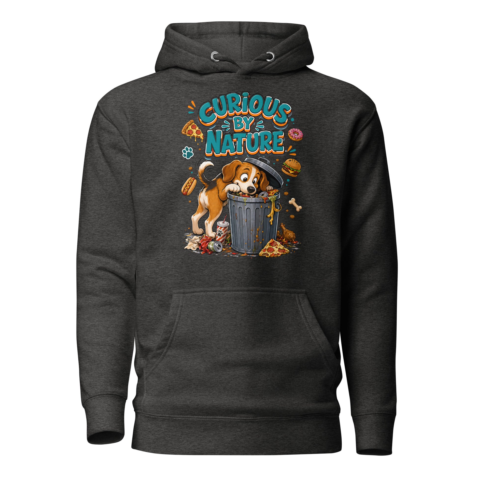 Elite Curious By Nature - Premium Luxury Beagle Dog Lovers Hoodie by printfluence.net