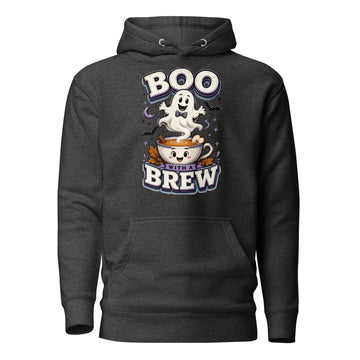 Boo With A Brew Cozy Horror Mystery Unisex Hoodie by printfluence.net