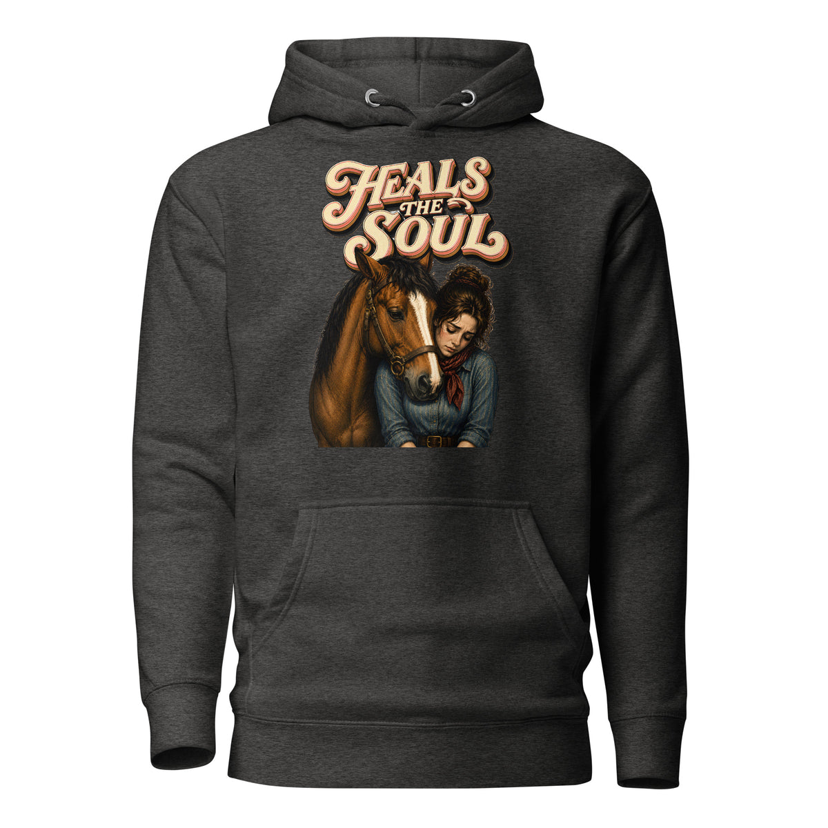 Heals The Soul Horse Classic Unisex Hoodie - Horse Lovers Edition H-1 by printfluence.net