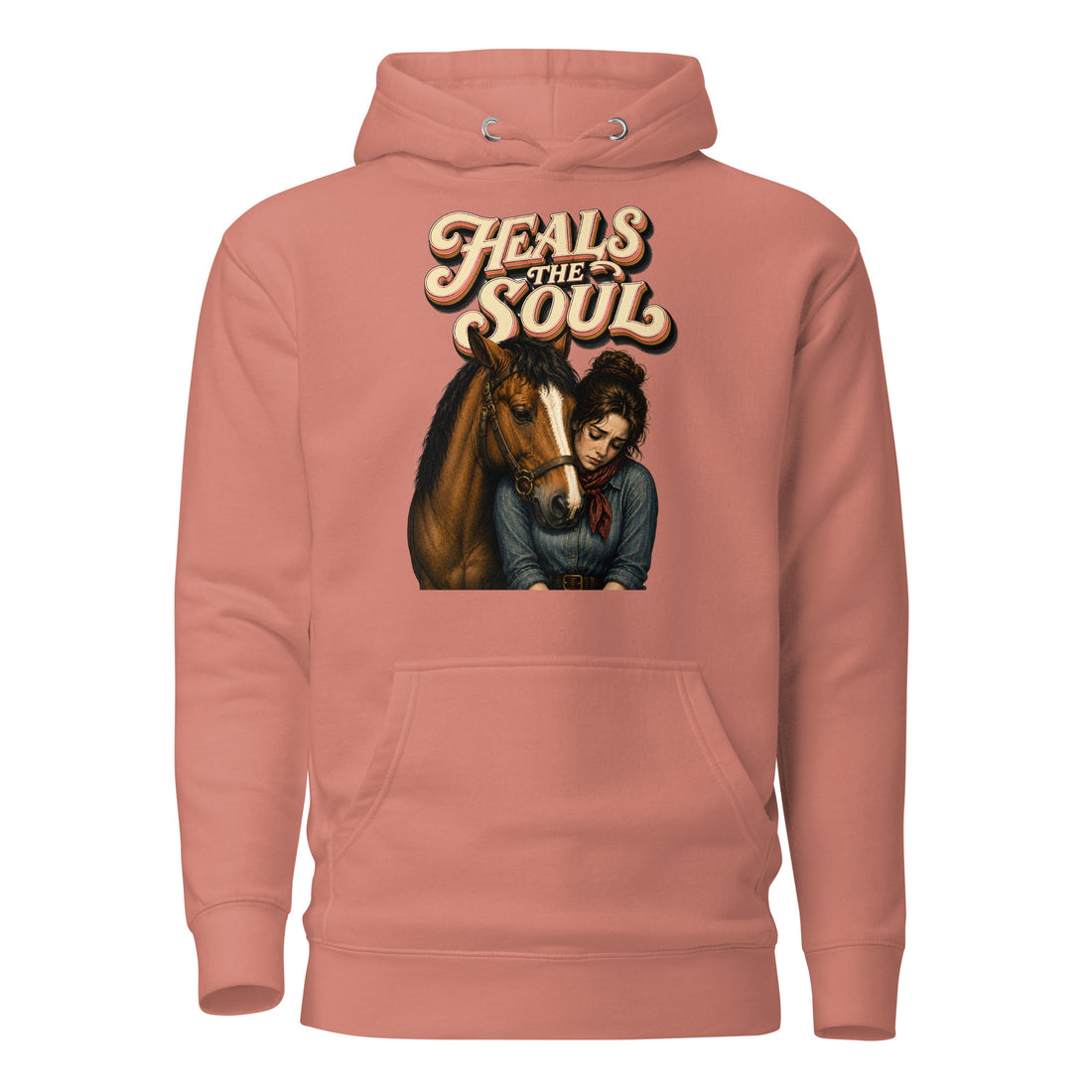 Heals The Soul Horse Classic Unisex Hoodie - Horse Lovers Edition H-1 by printfluence.net