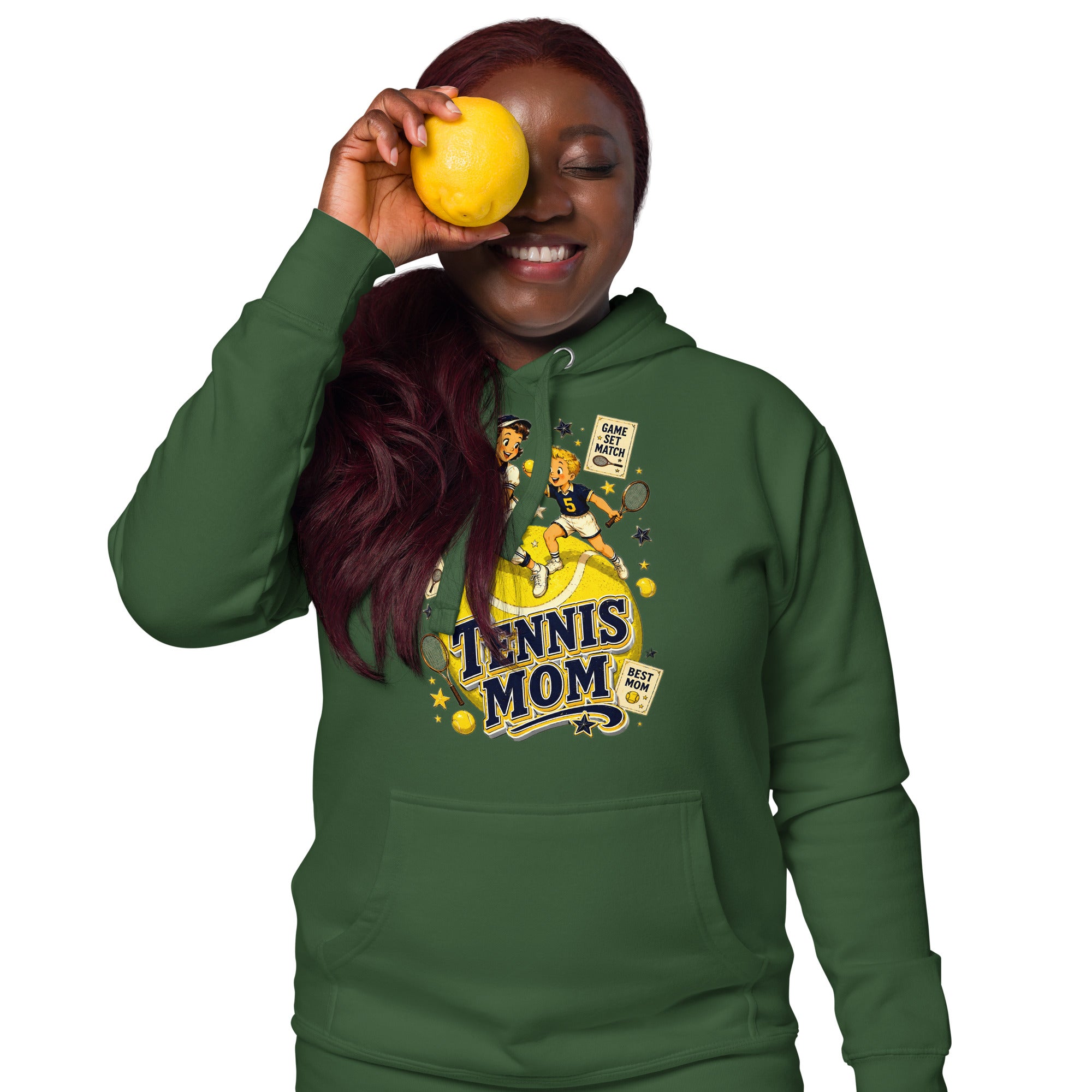 Unisex Hoodie - Elite Tennis Mom Champion - Premium Mother's Day by printfluence.net