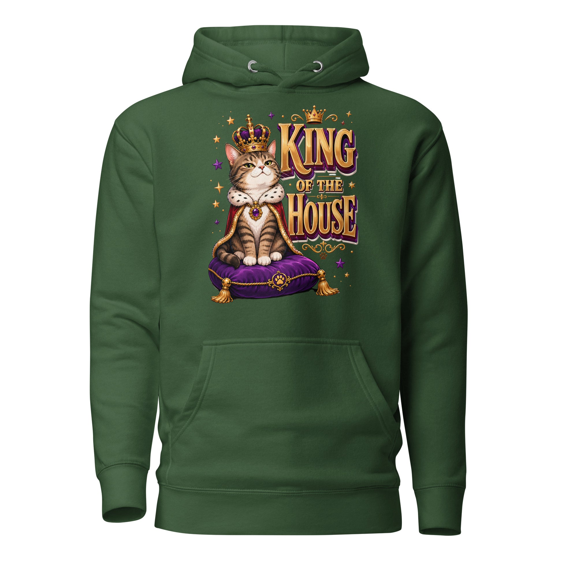 Elite King Of The House - Premium Luxury Hoodie for Cat Lovers by printfluence.net
