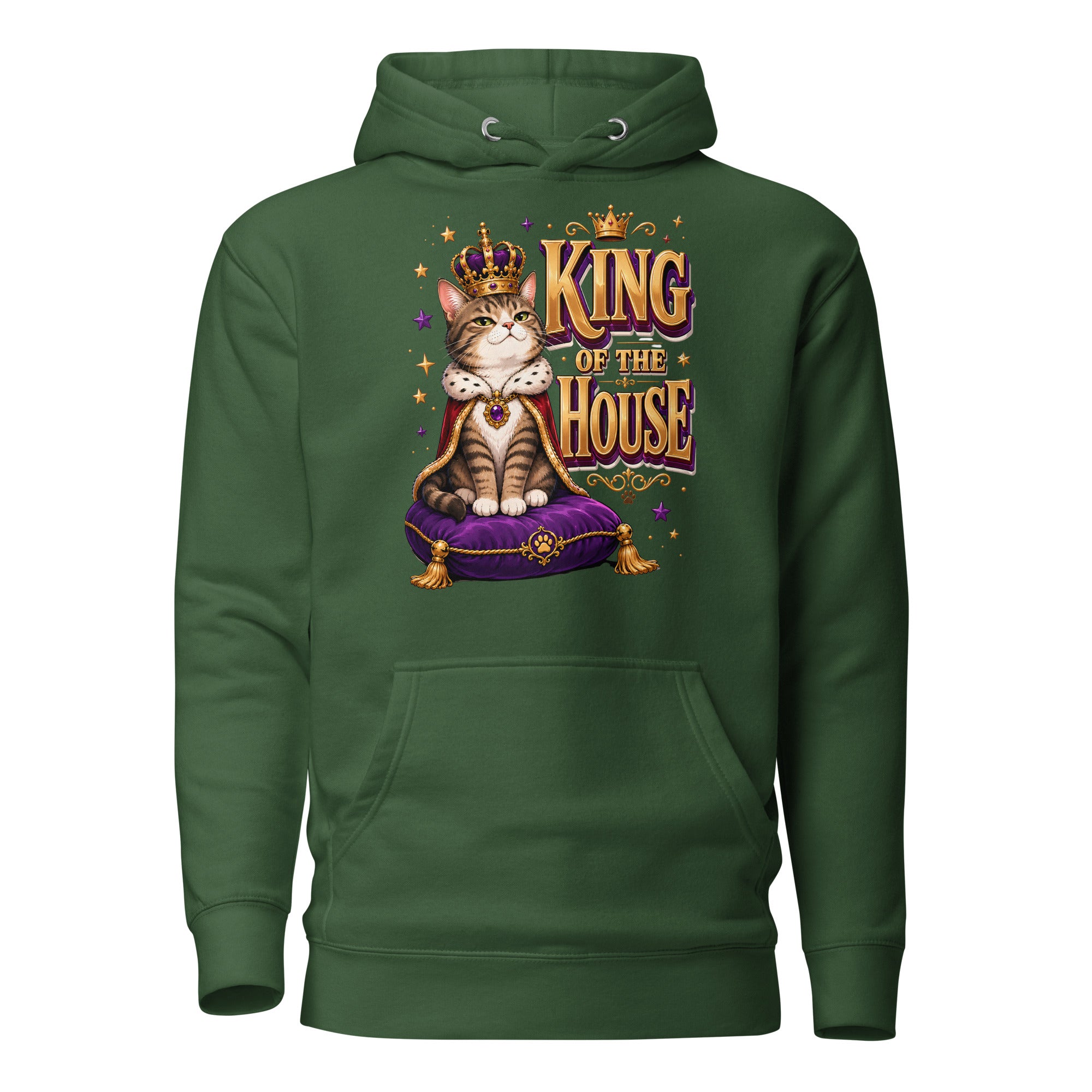 Elite King Of The House - Premium Luxury Hoodie for Cat Lovers by printfluence.net